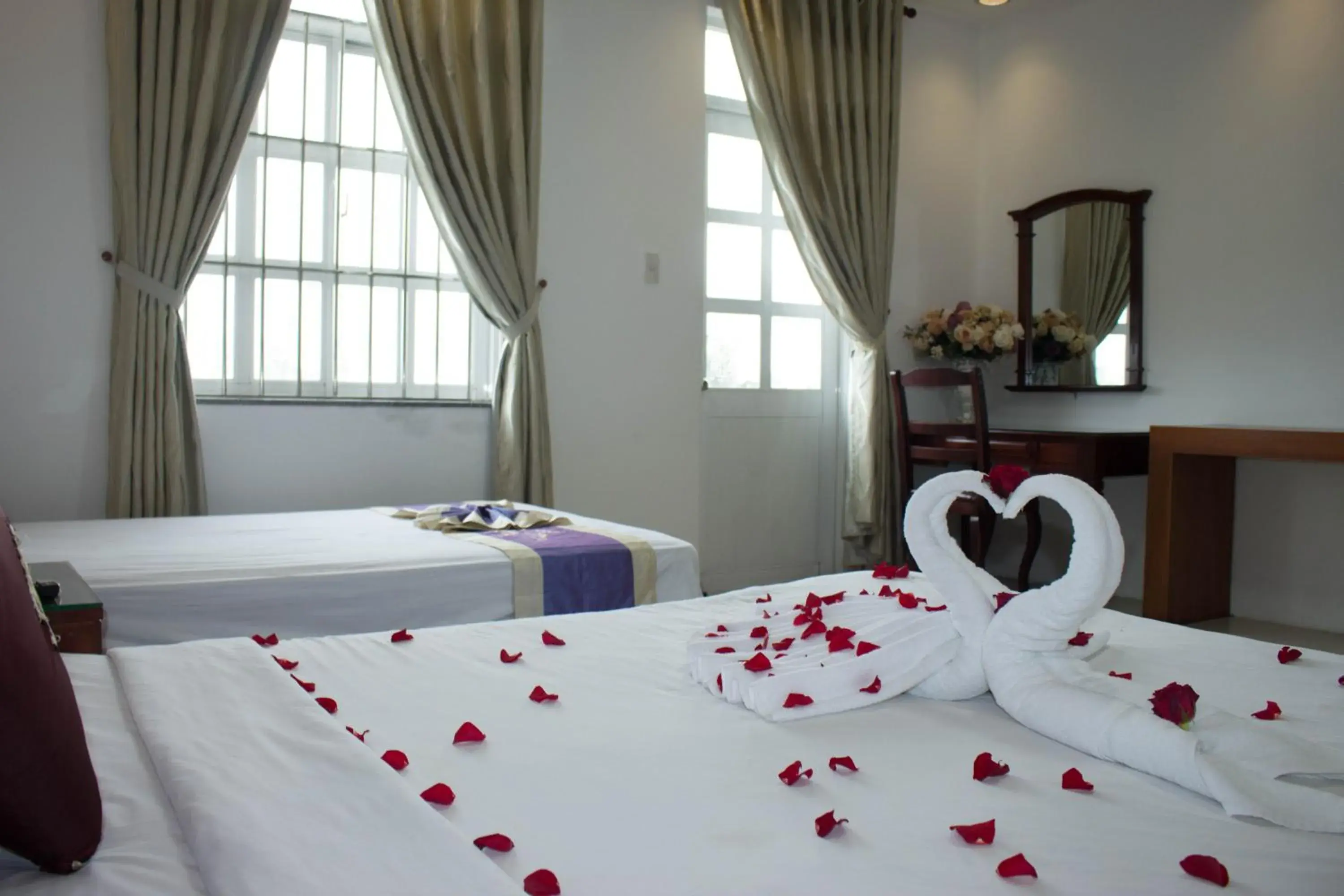 Bed in Hoa Phat Hotel & Apartment