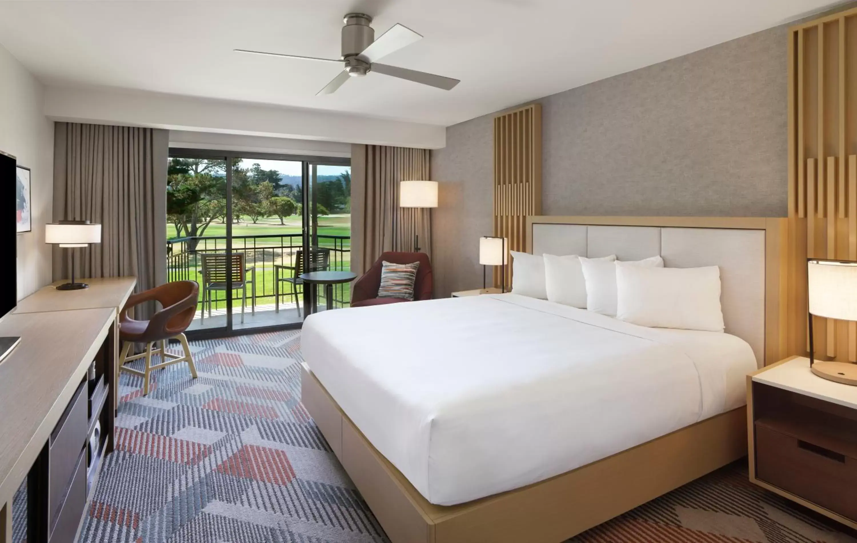 King Room with Balcony and Golf Course View in Hyatt Regency Monterey Hotel and Spa