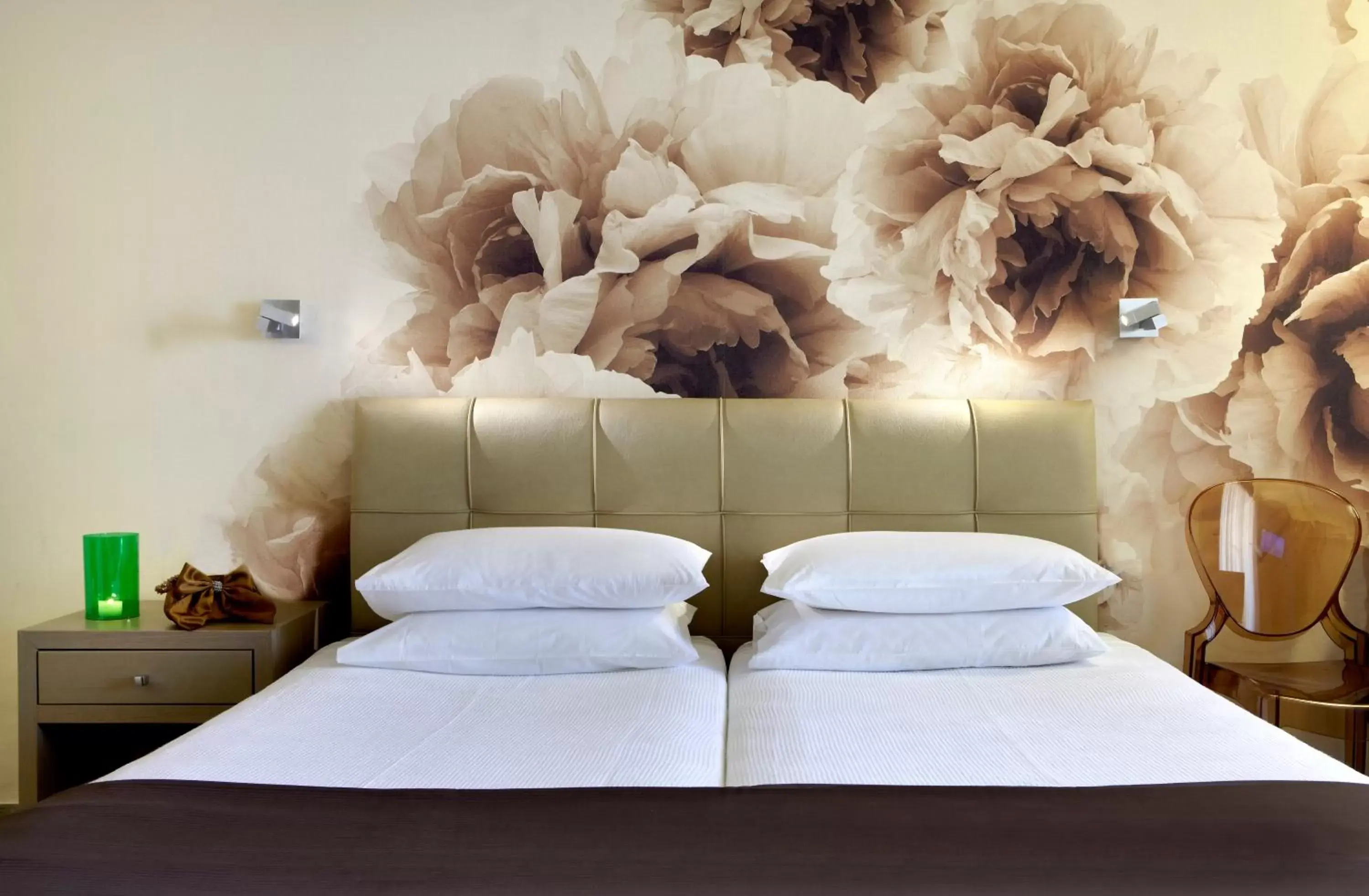 Bed in Mouikis Hotel Kefalonia
