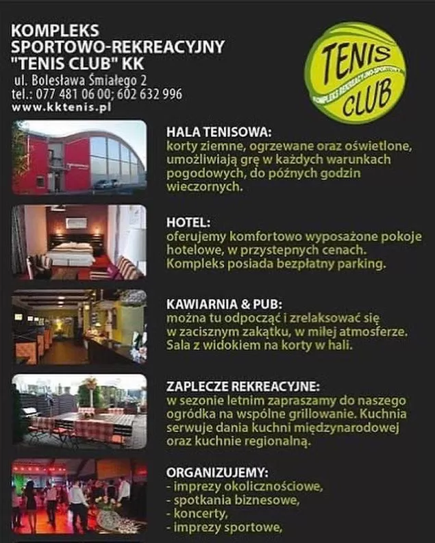 Text overlay in Tenis Club