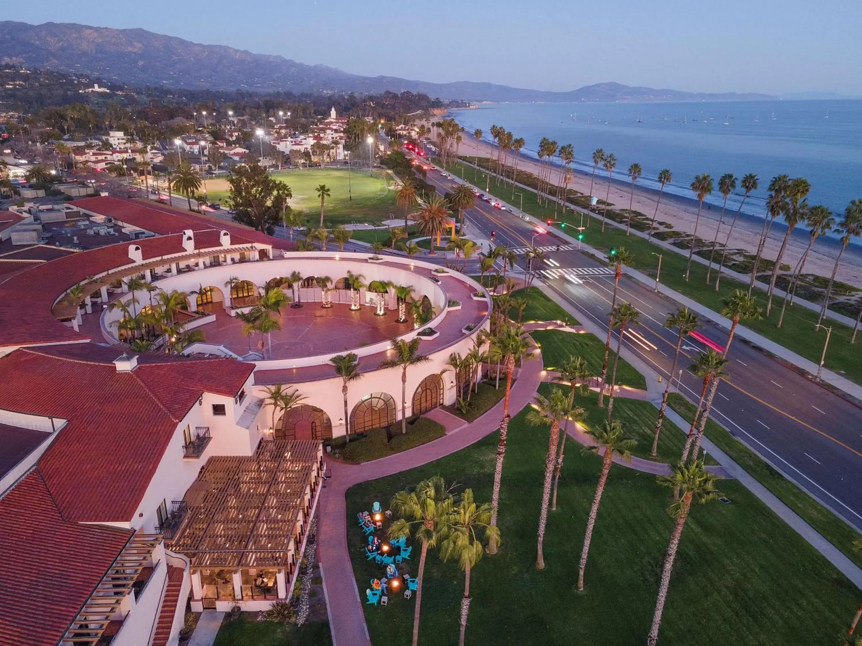 Property building, Bird's-eye View in Hilton Santa Barbara Beachfront Resort