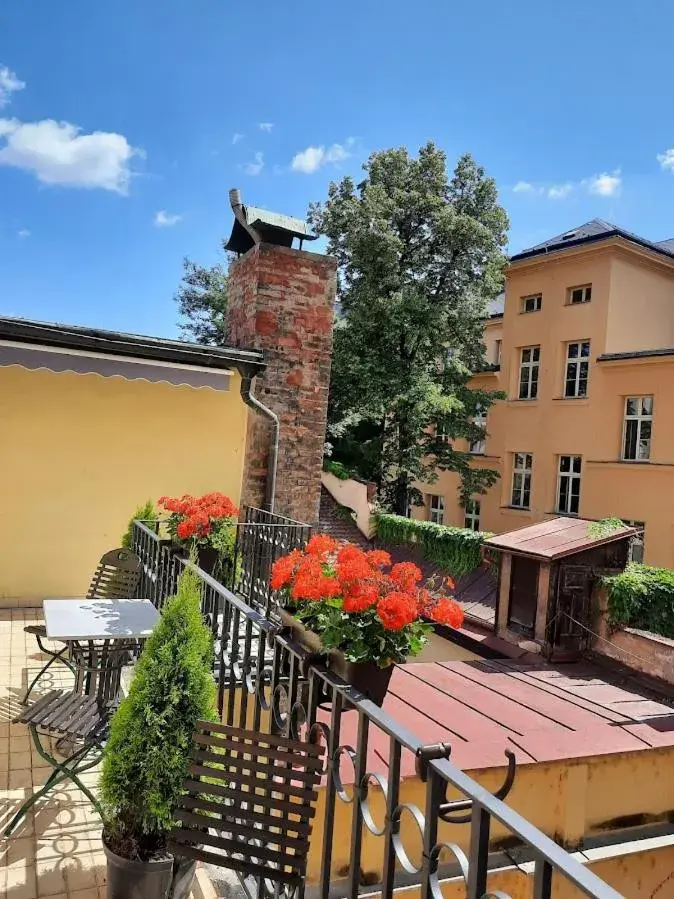 Balcony/Terrace in Antik Hotel Prague