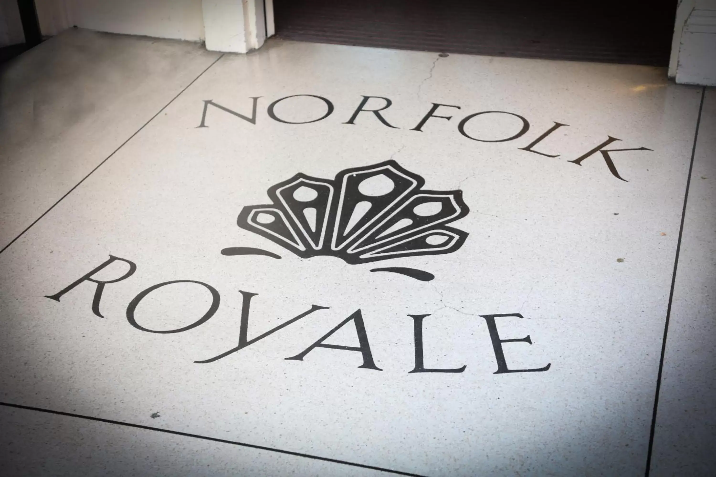 Decorative detail, Property Logo/Sign in Norfolk Royale Hotel