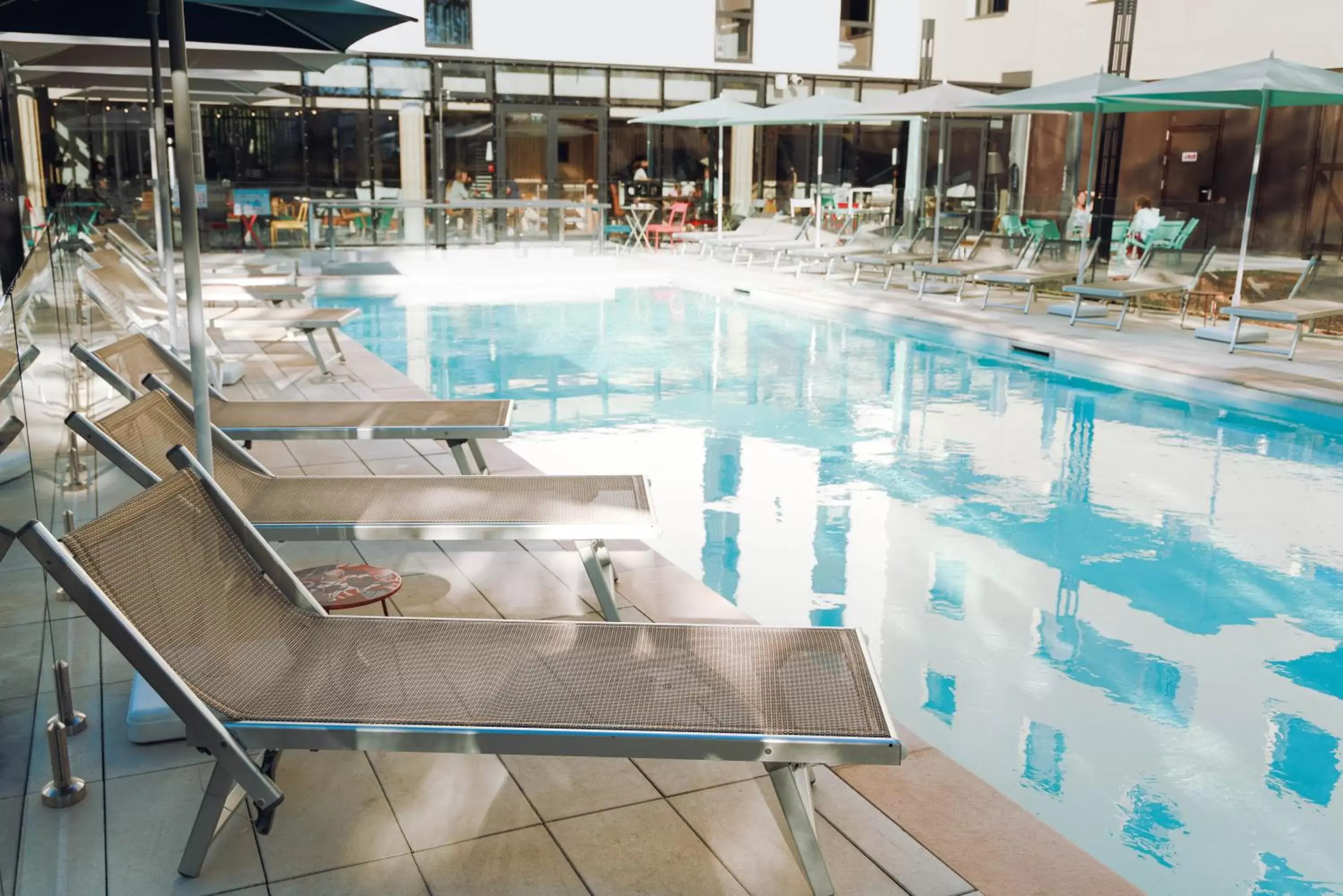 Patio, Swimming Pool in greet Hotel La Rochelle Centre