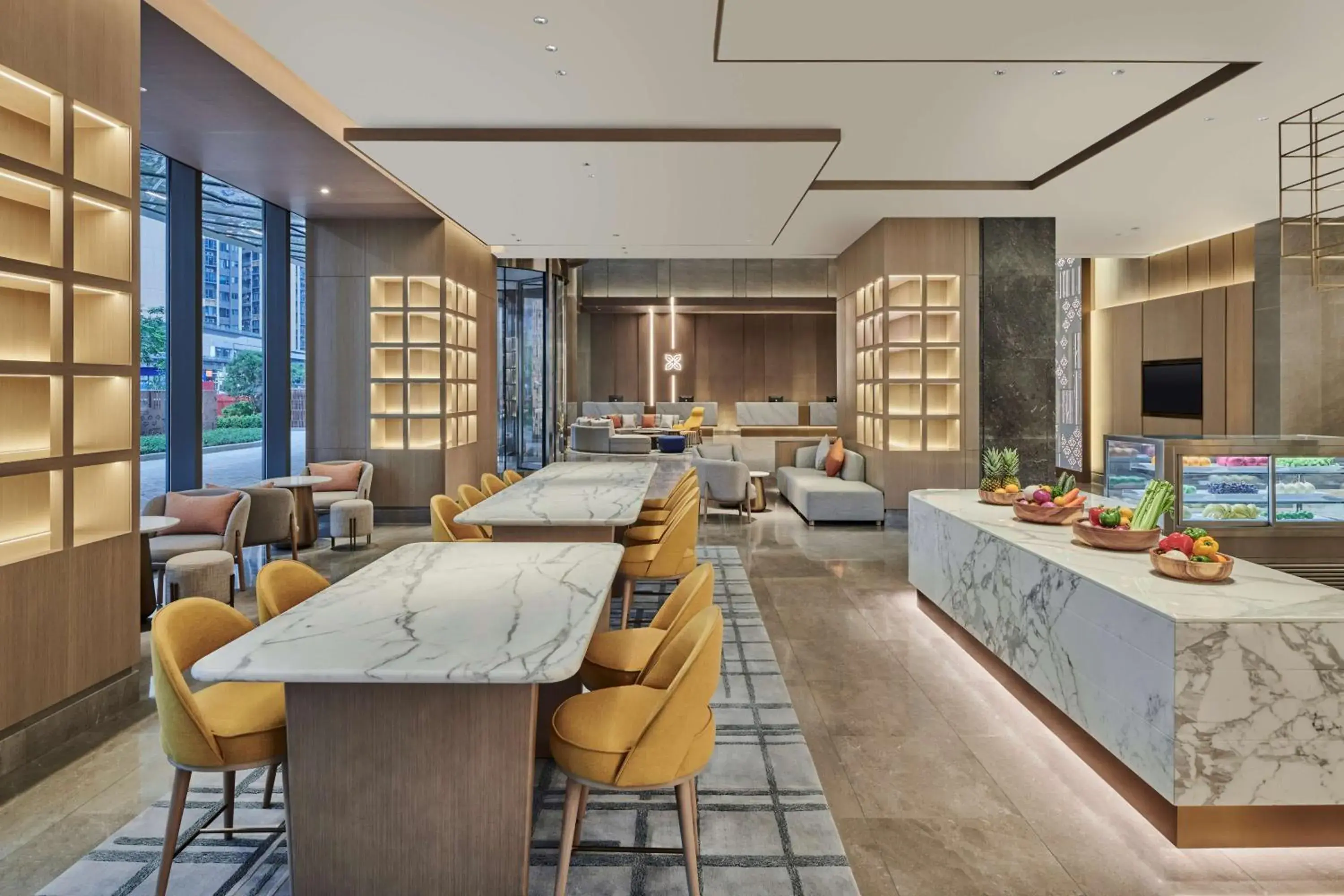 Dining area in Hilton Garden Inn Shenzhen Guangming