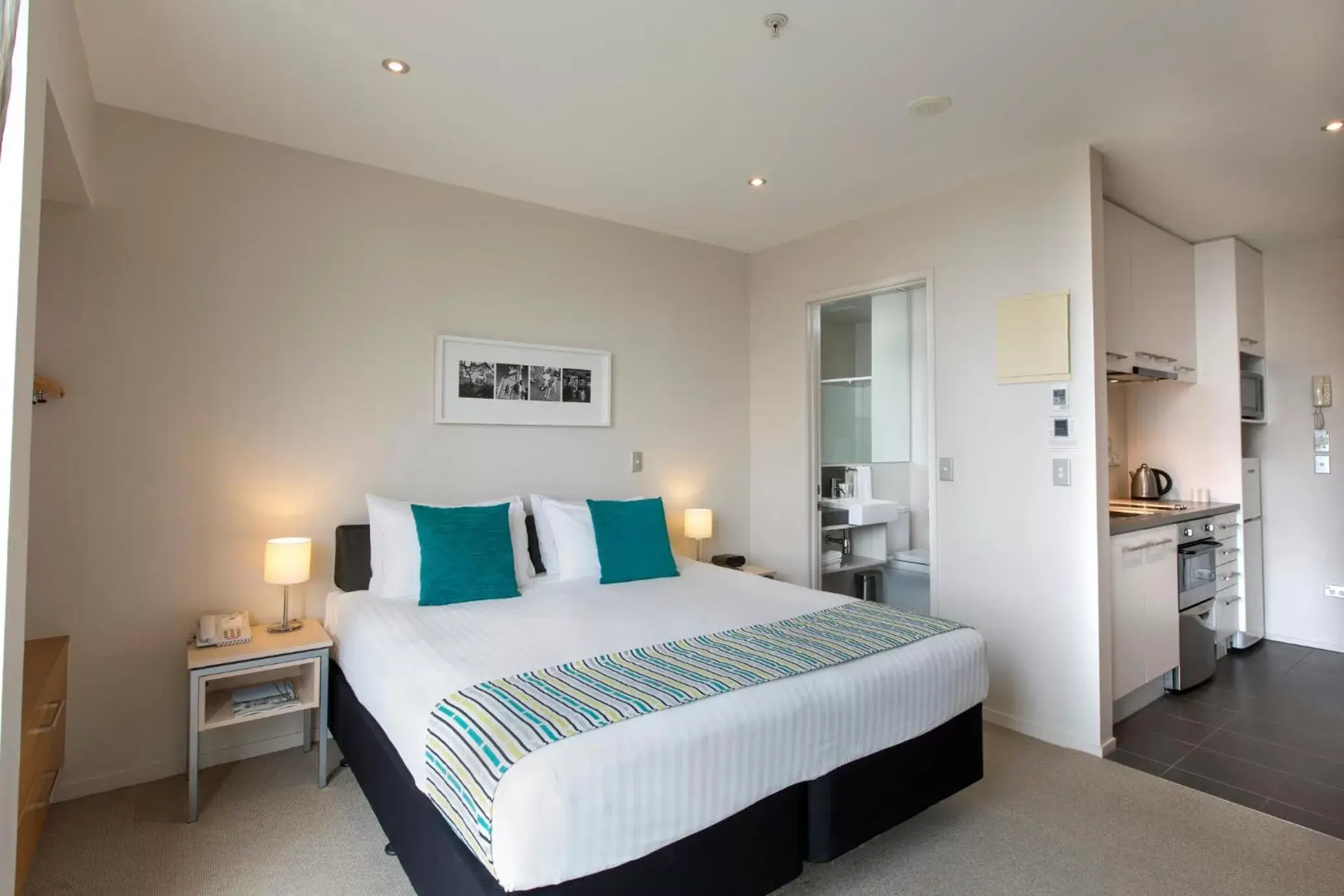 Bed in Quest Carlaw Park Serviced Apartments