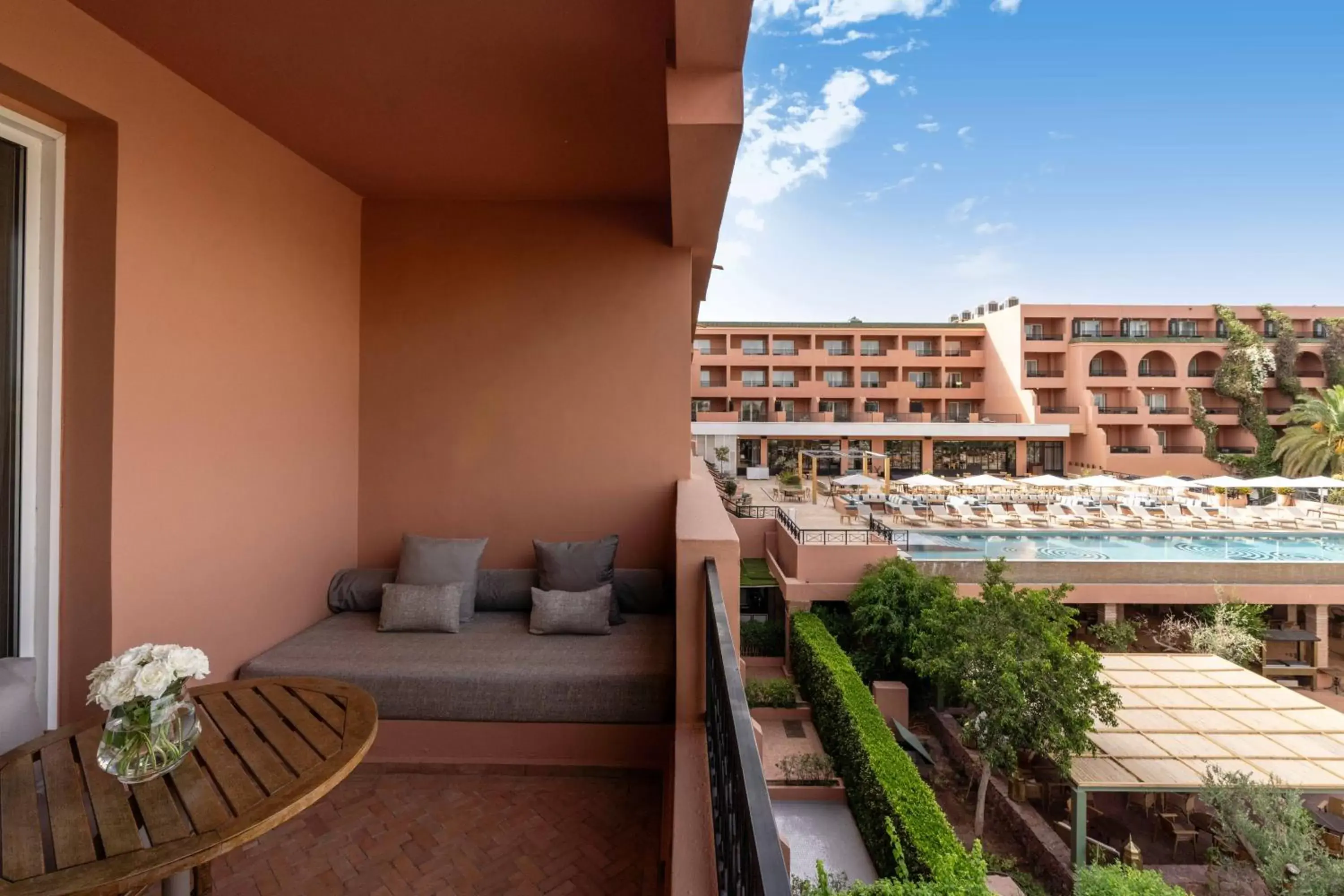 View (from property/room), Balcony/Terrace in Sofitel Marrakech Lounge and Spa