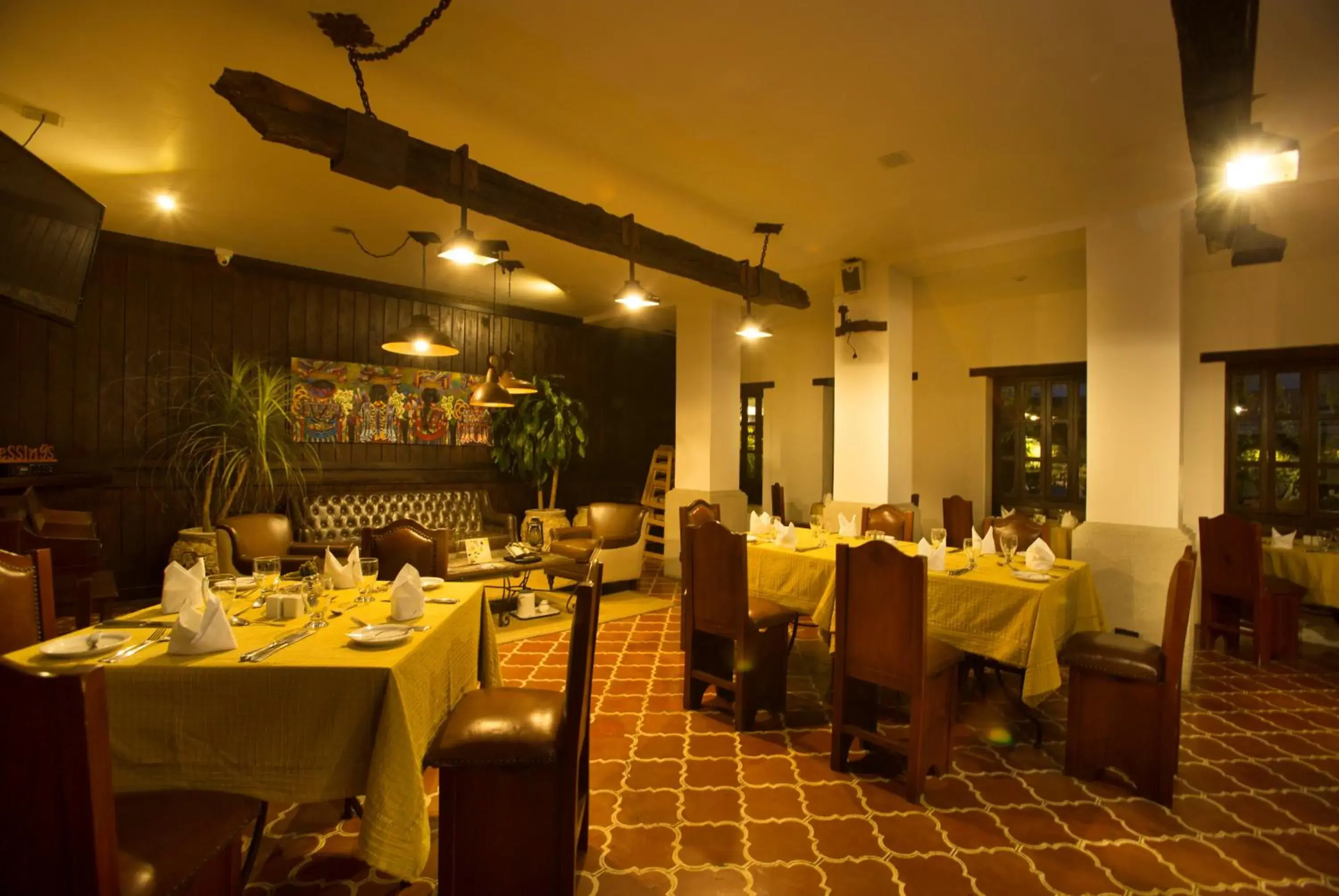 Restaurant/Places to Eat in Los Olivos Boutique Hotel Antigua Guatemala
