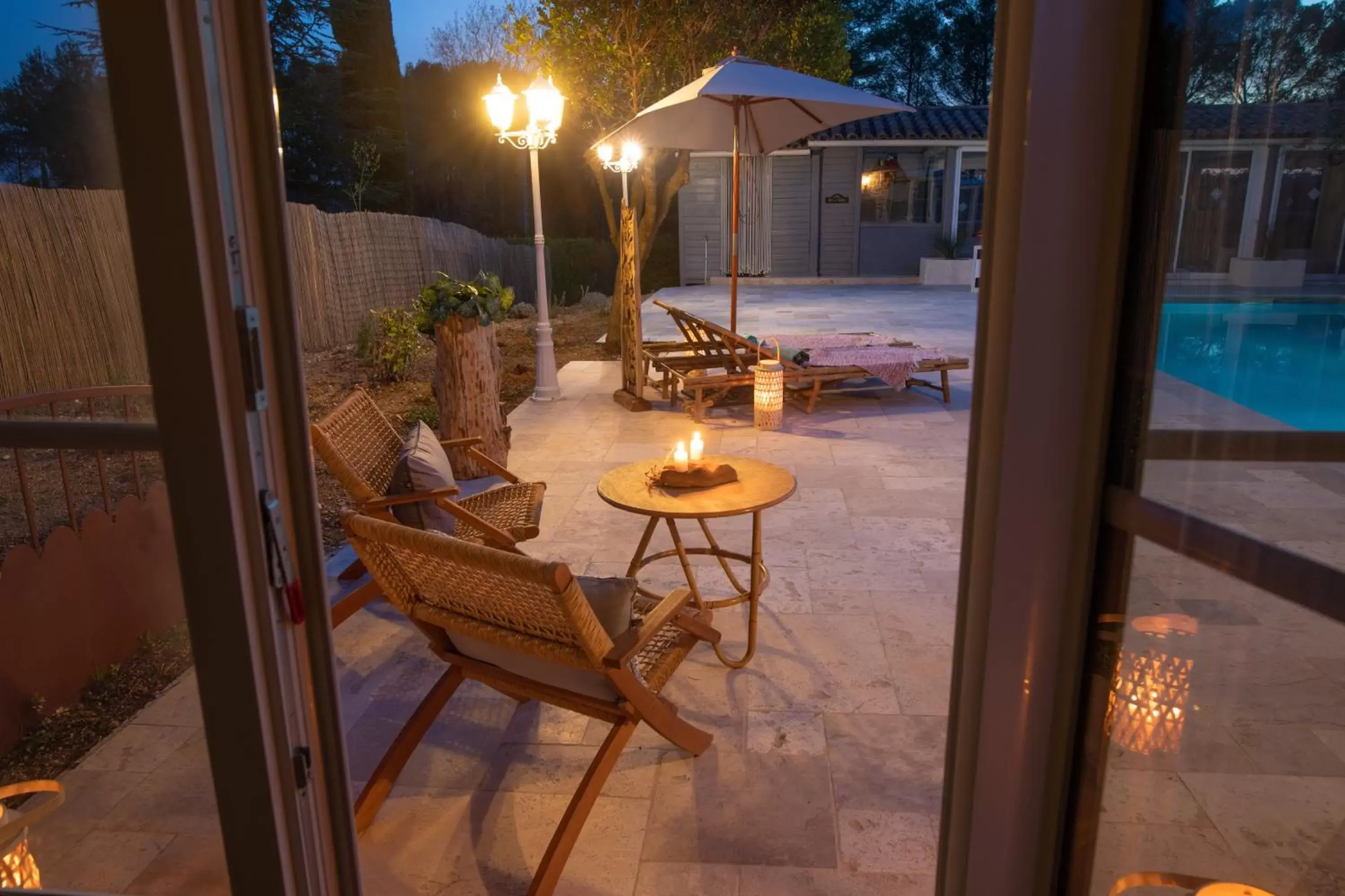 Patio in La Bastide du Mûrier