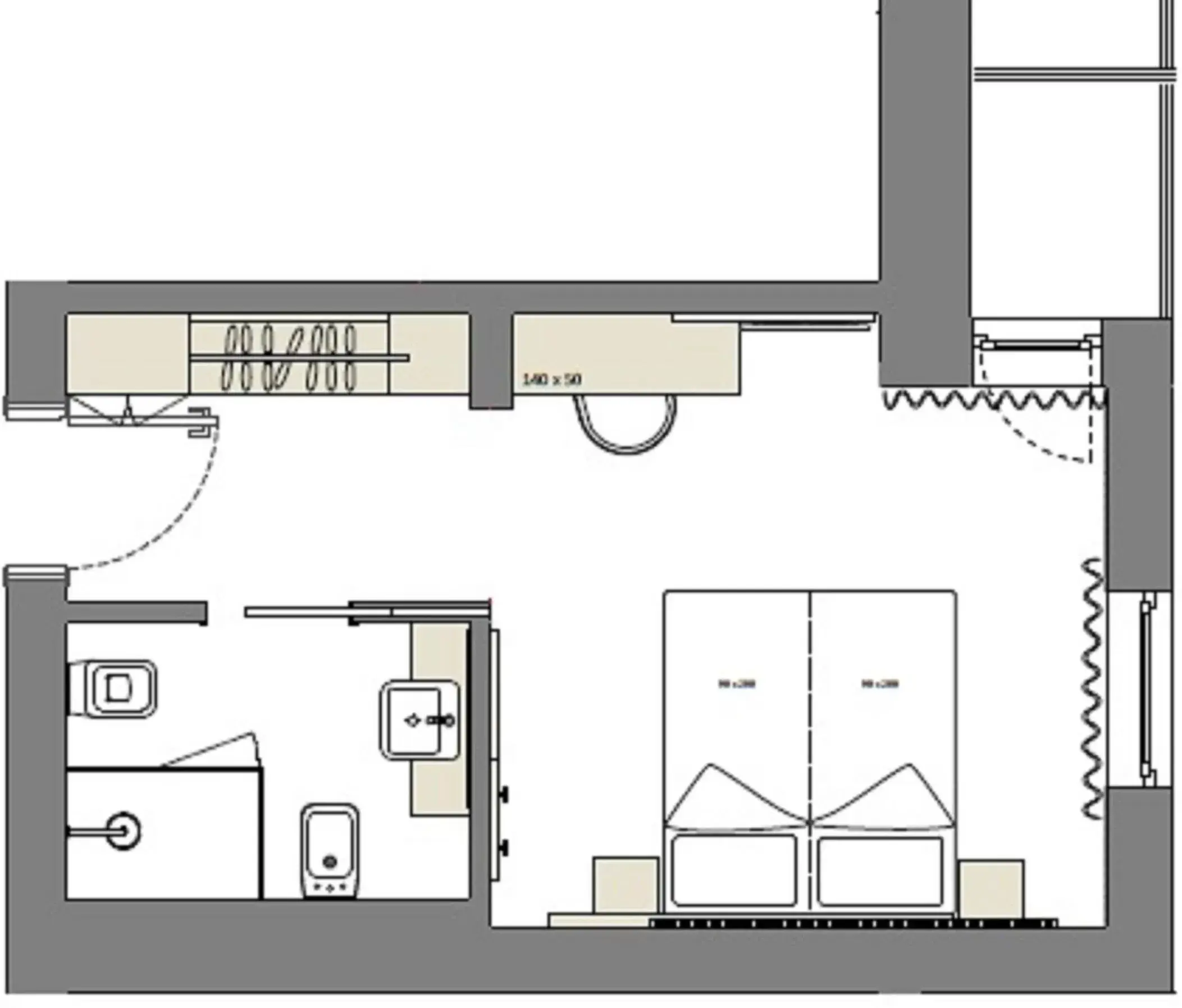 Photo of the whole room, Floor Plan in Residence Garni Hotel Vineus