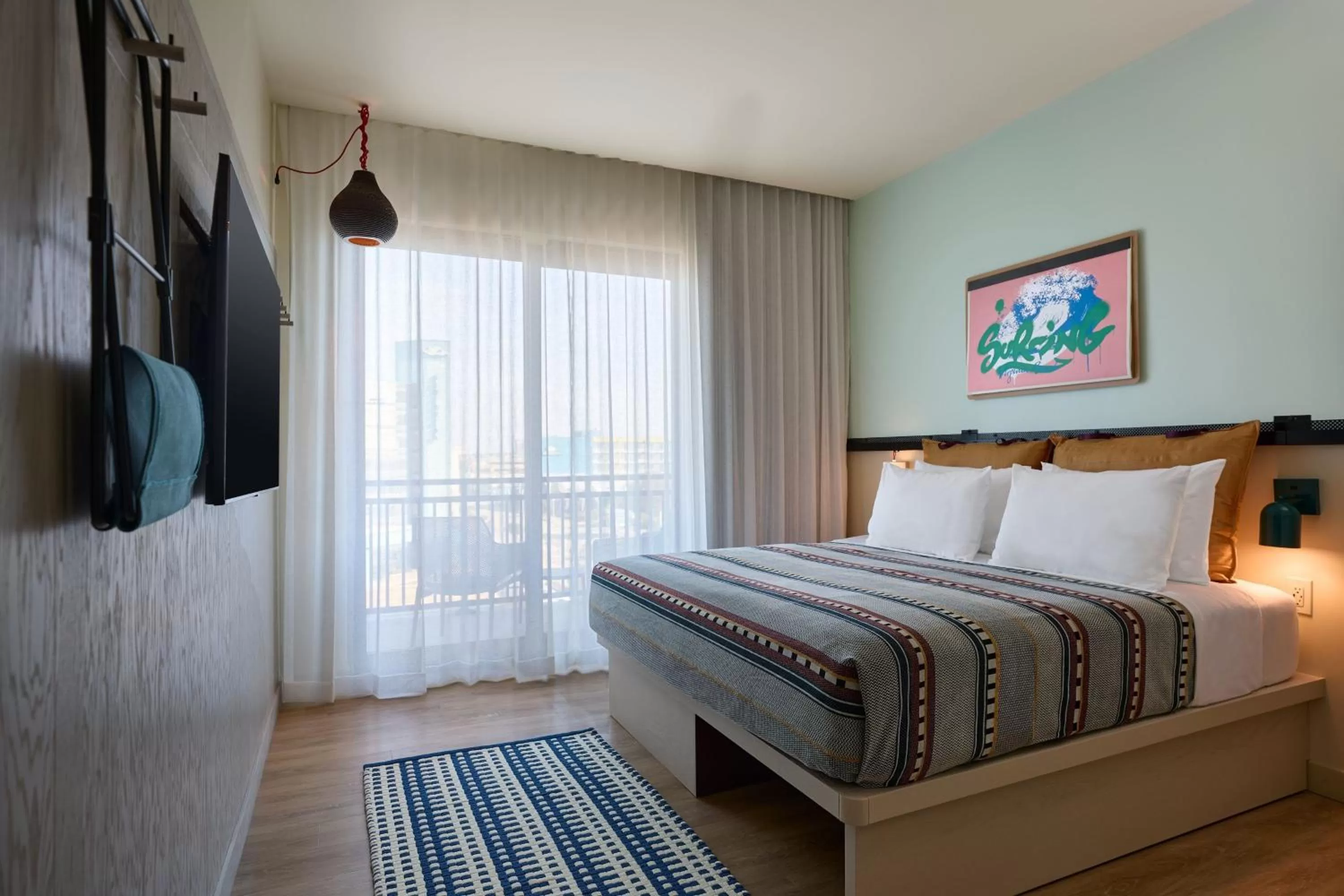 Photo of the whole room, Bed in Moxy Virginia Beach Oceanfront