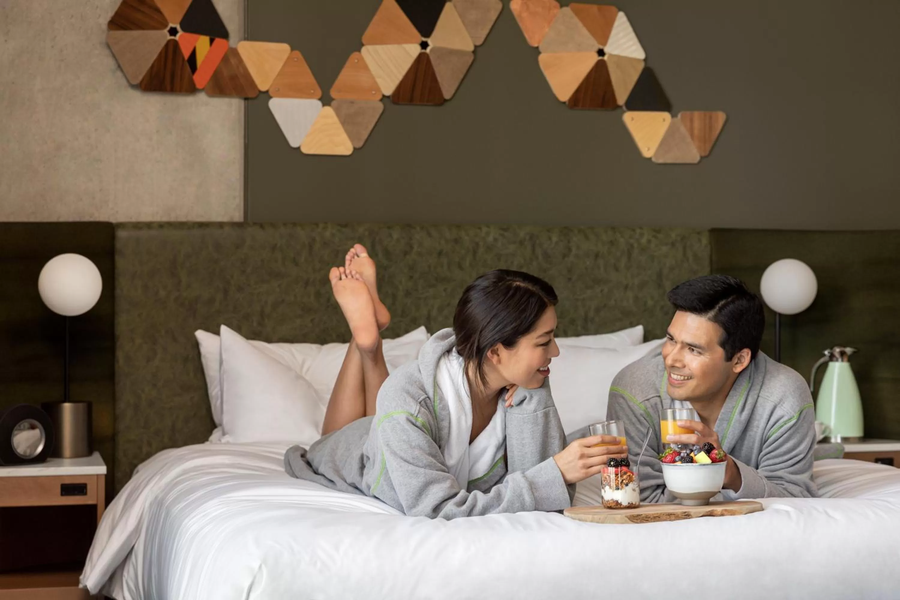 People, Bed in Hyatt Centric Downtown Portland