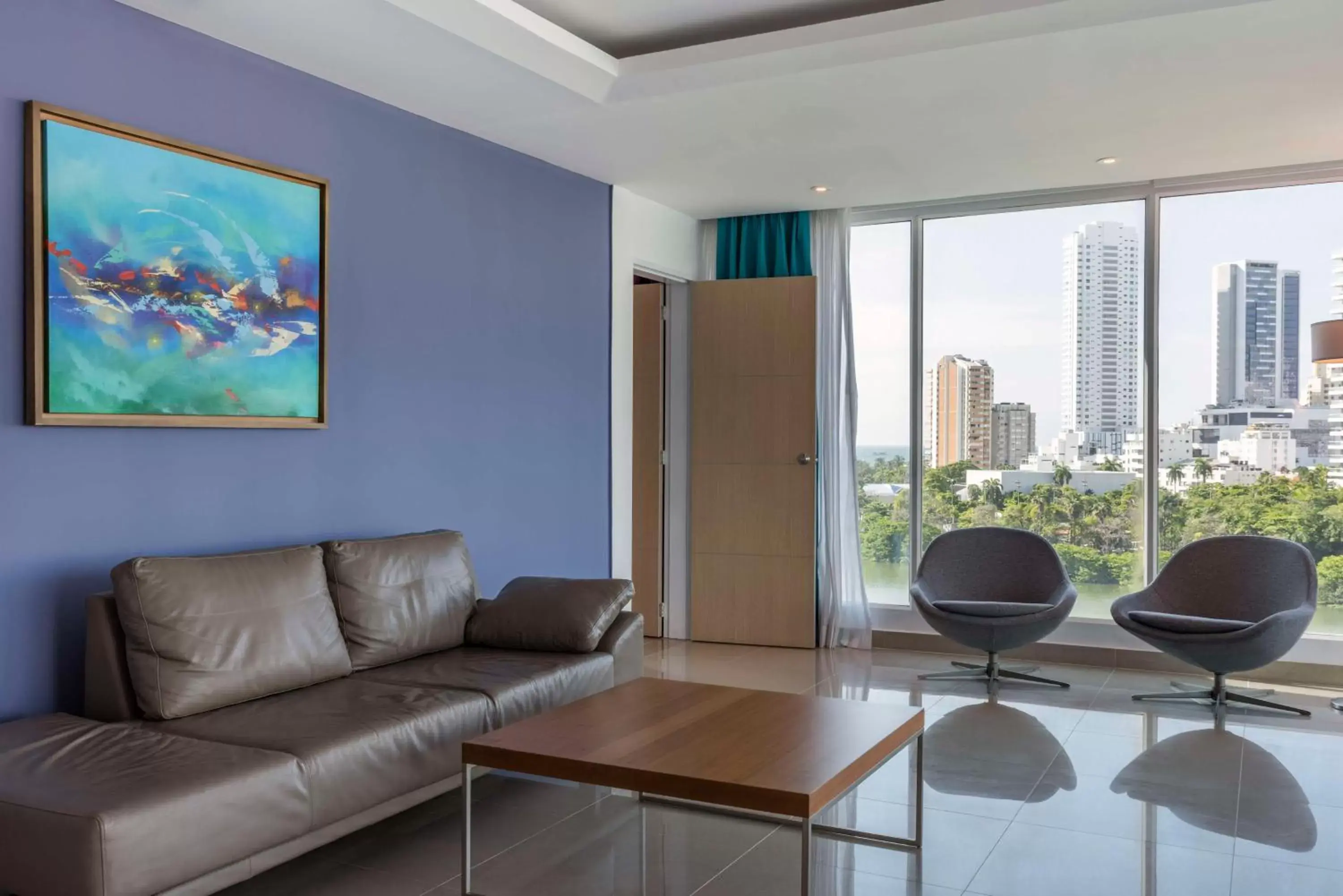 Living room, Seating Area in Hilton Cartagena