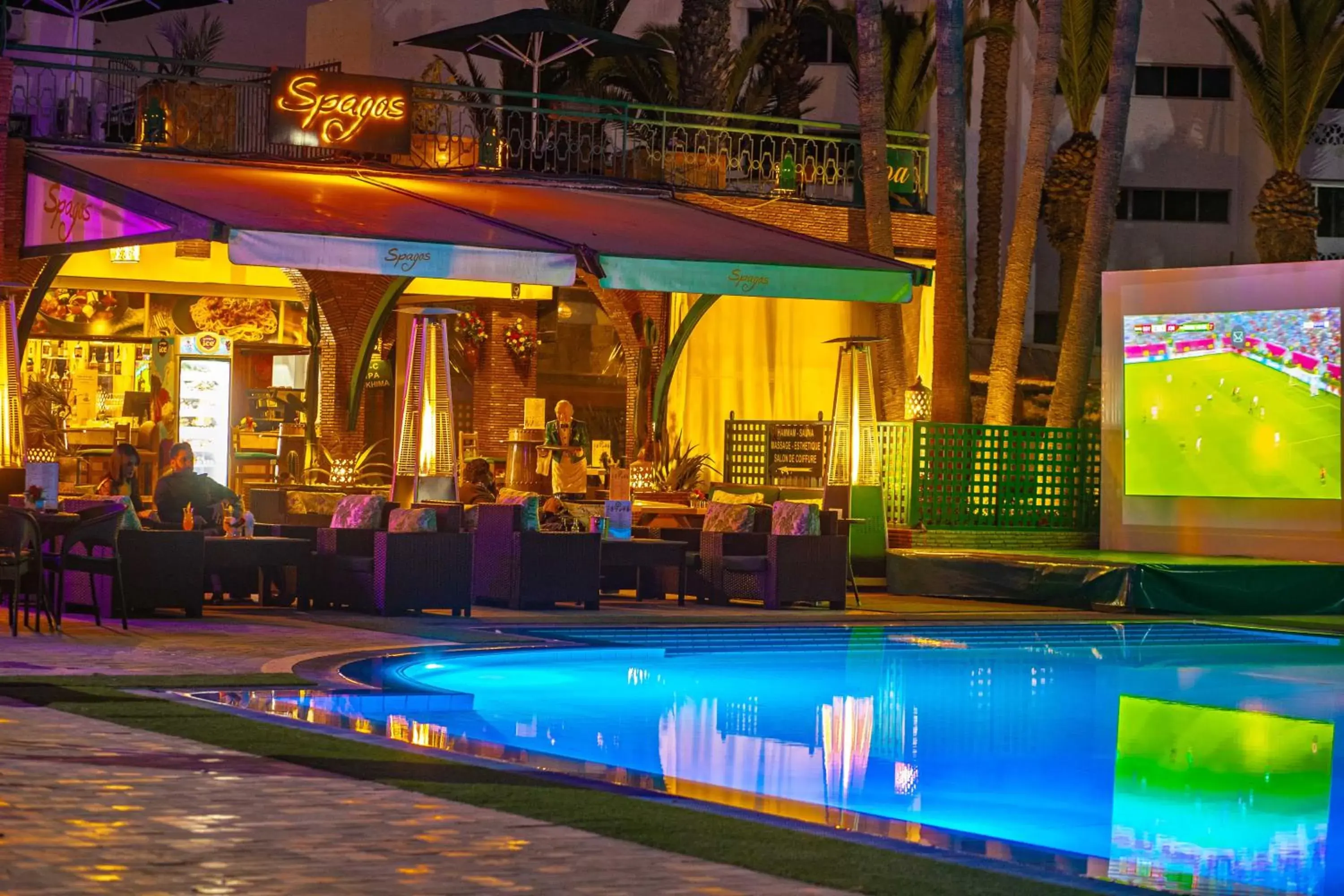 Lounge or bar, Swimming Pool in Hotel Argana Agadir
