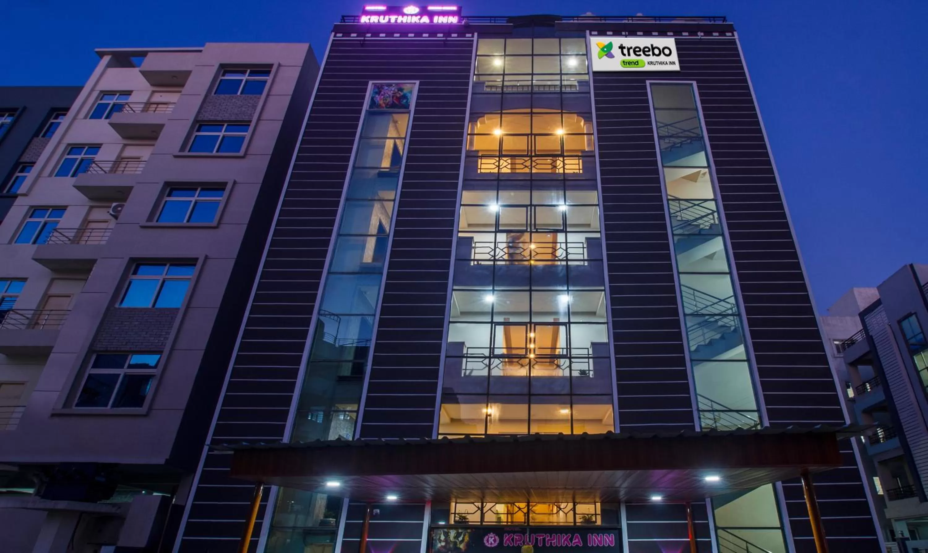 Property building in Treebo Trend Kruthika Inn