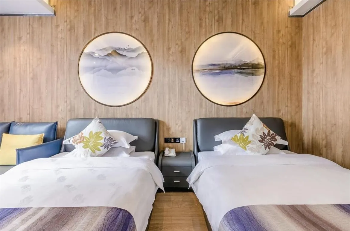 Bedroom in Guangzhou Nuomo International Hotel-Canton Fair Free Shuttle Bus