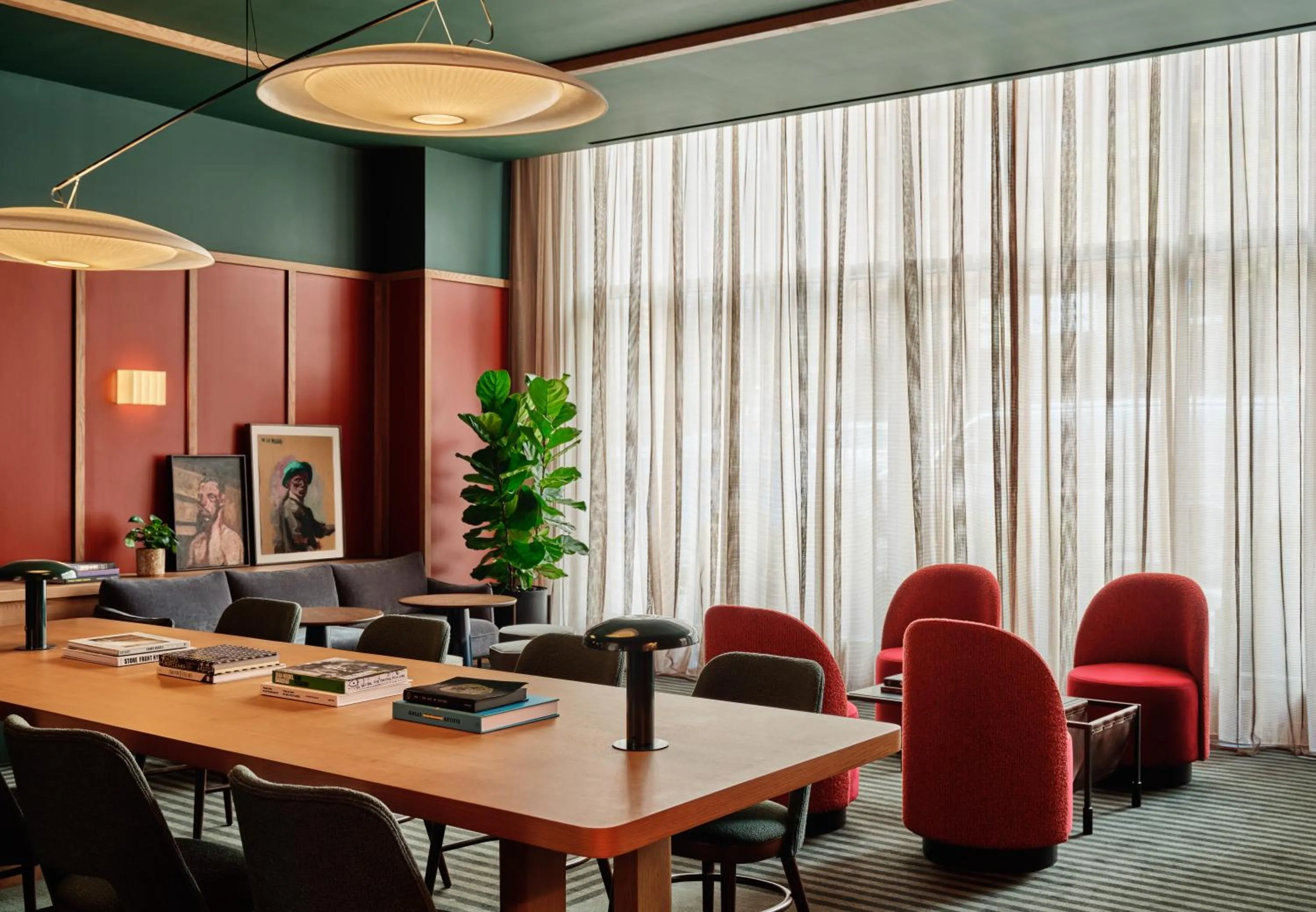 Seating area in Romer Hell's Kitchen