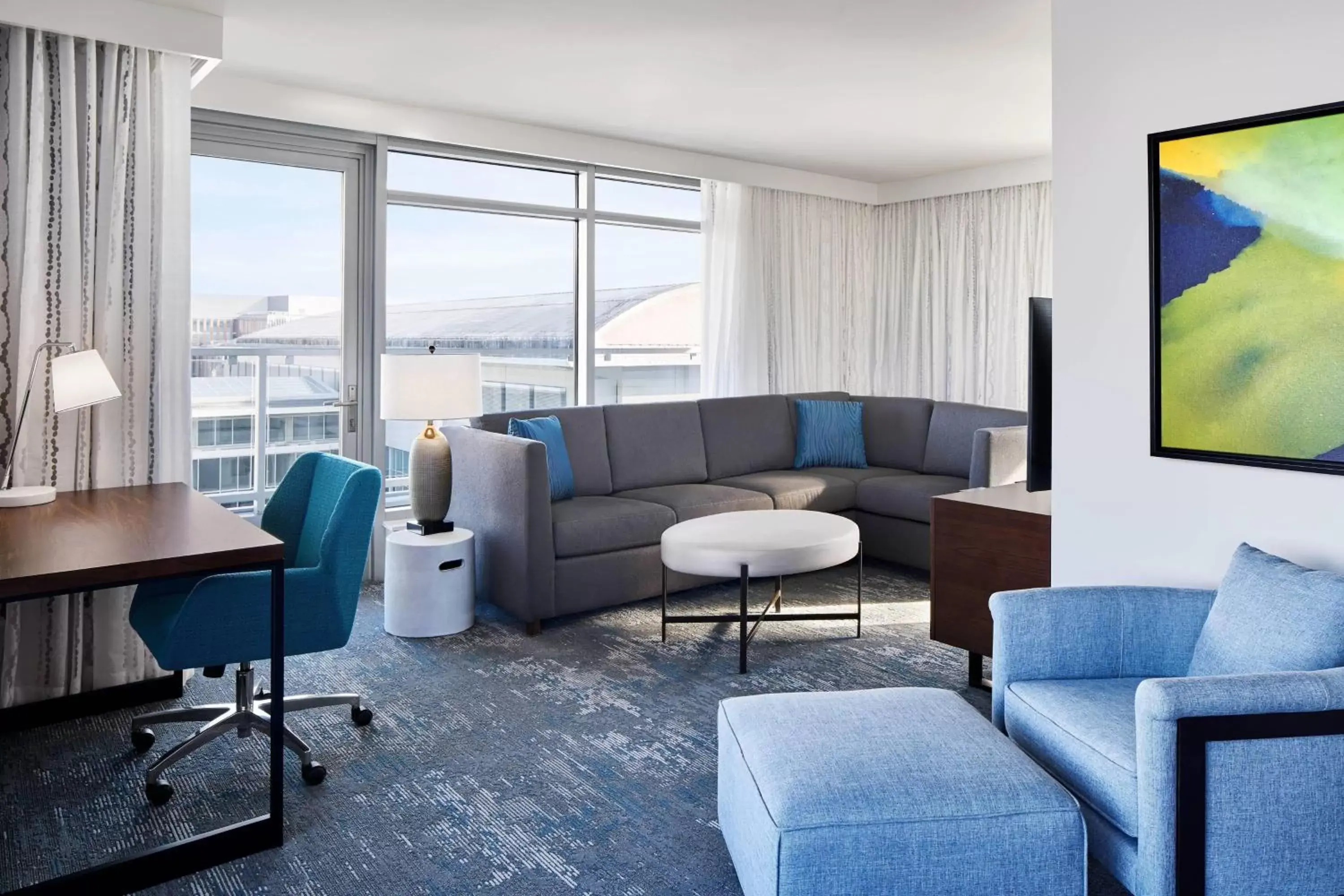 Living room, Seating Area in Residence Inn by Marriott Washington Downtown/Convention Center