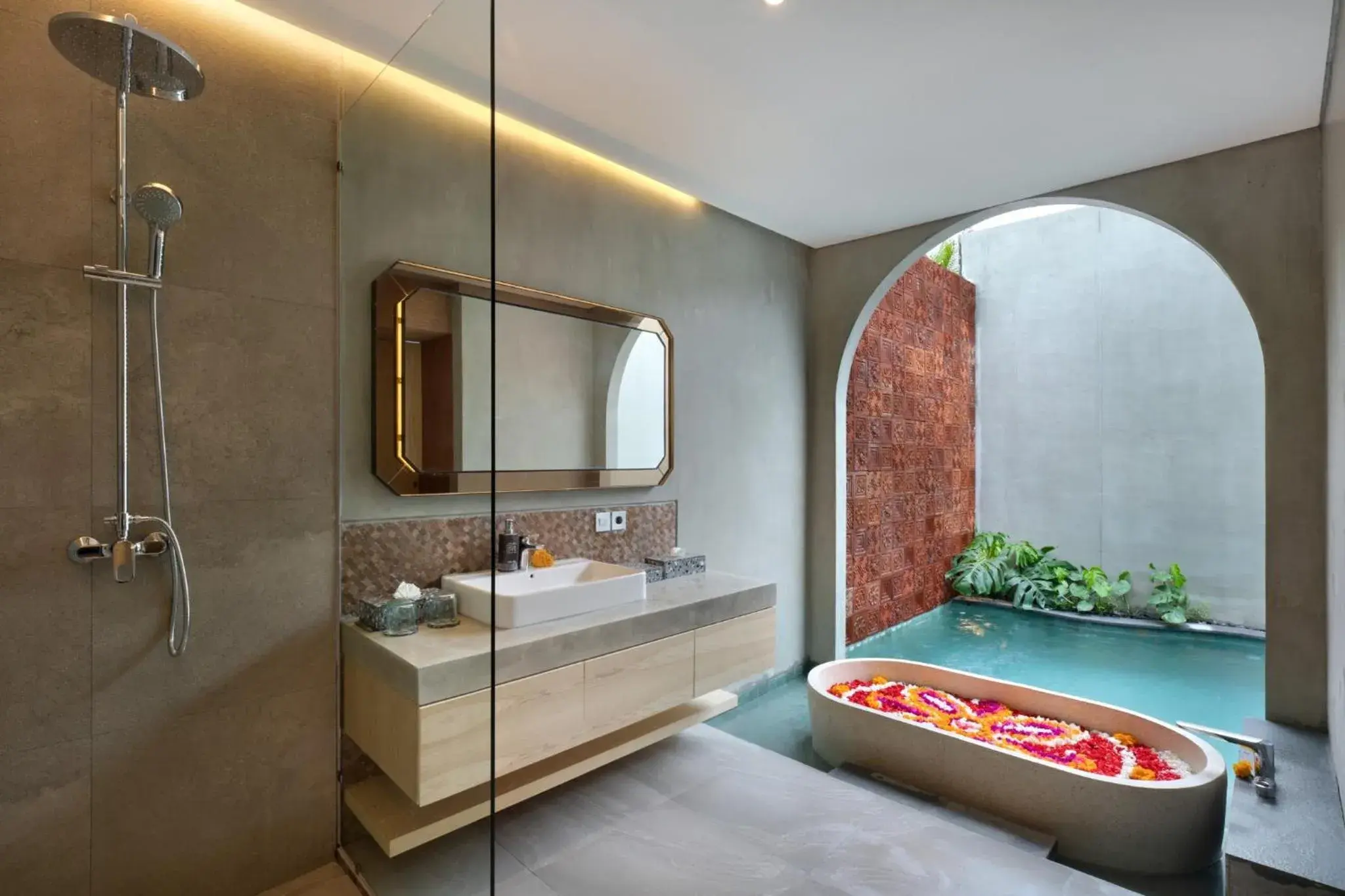 Bathroom in Amarea Resort Ubud by Ini Vie Hospitality