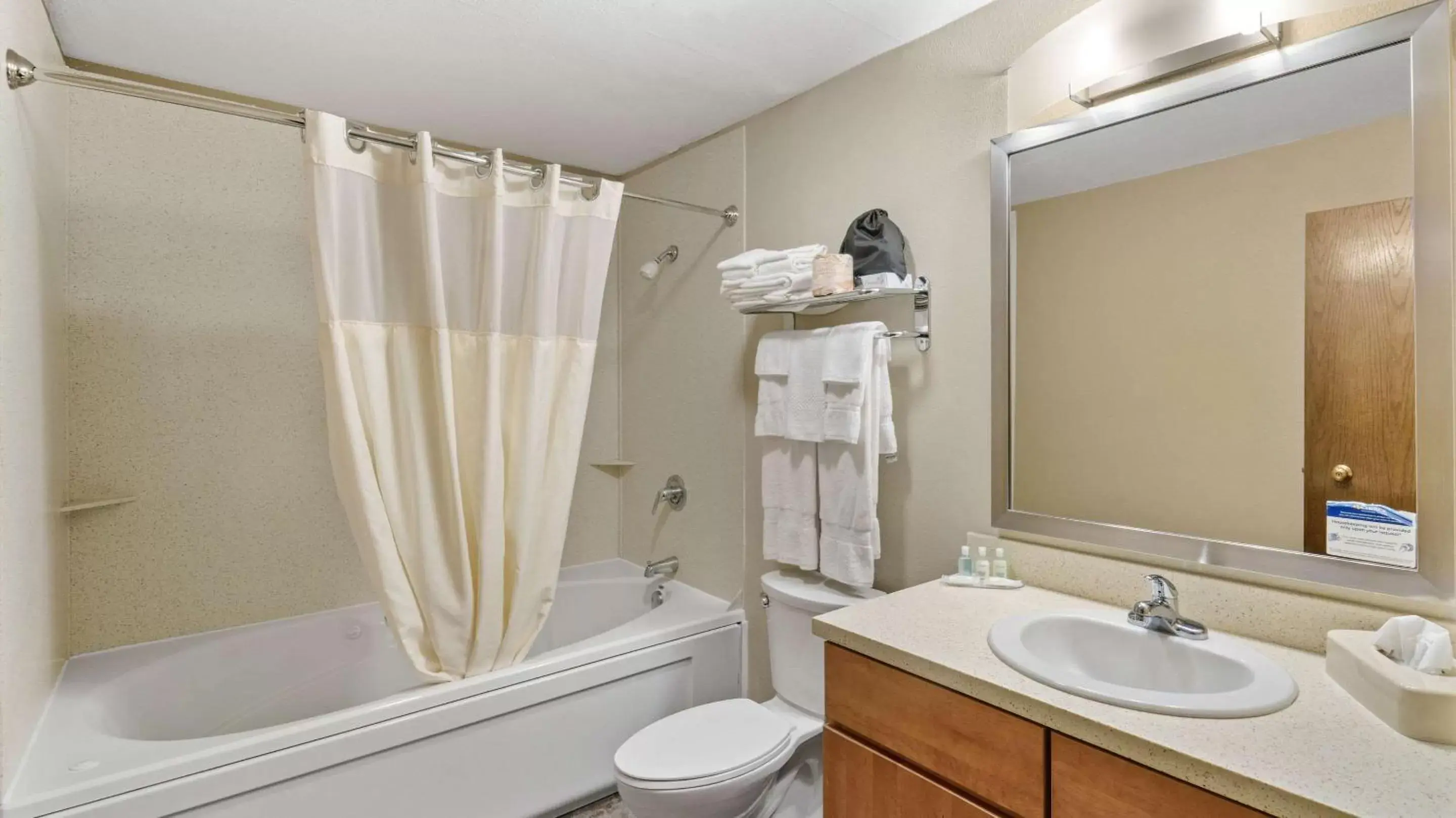 Bedroom, Bathroom in Clarion Hotel & Suites Fairbanks near Ft. Wainwright