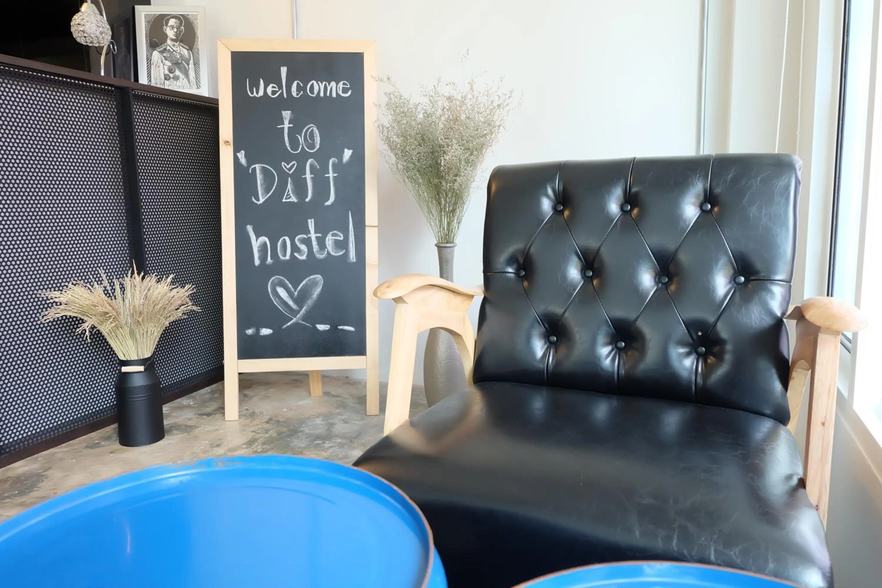 Lobby or reception in Diff Hostel