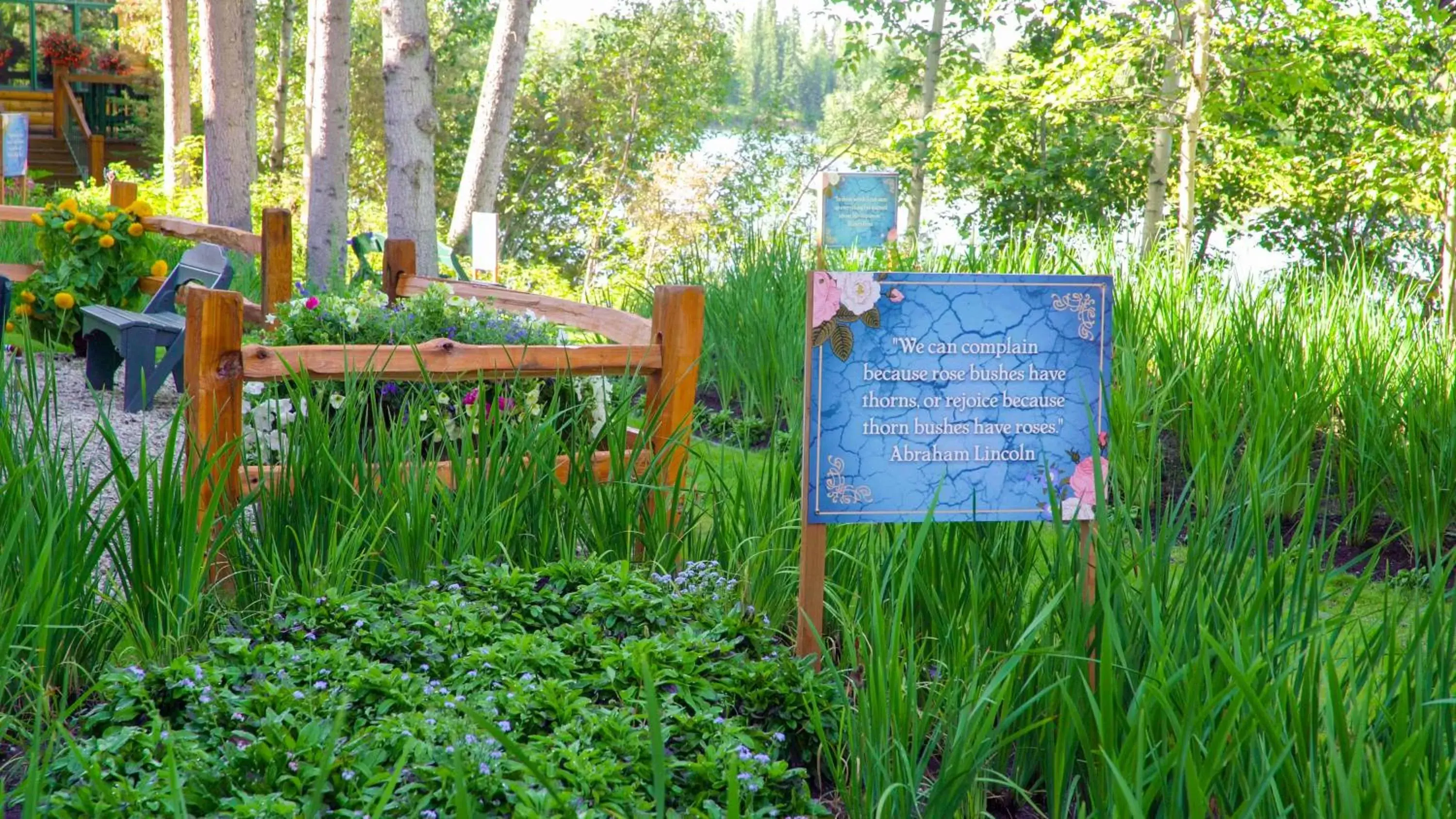 Garden in Pike's Waterfront Lodge