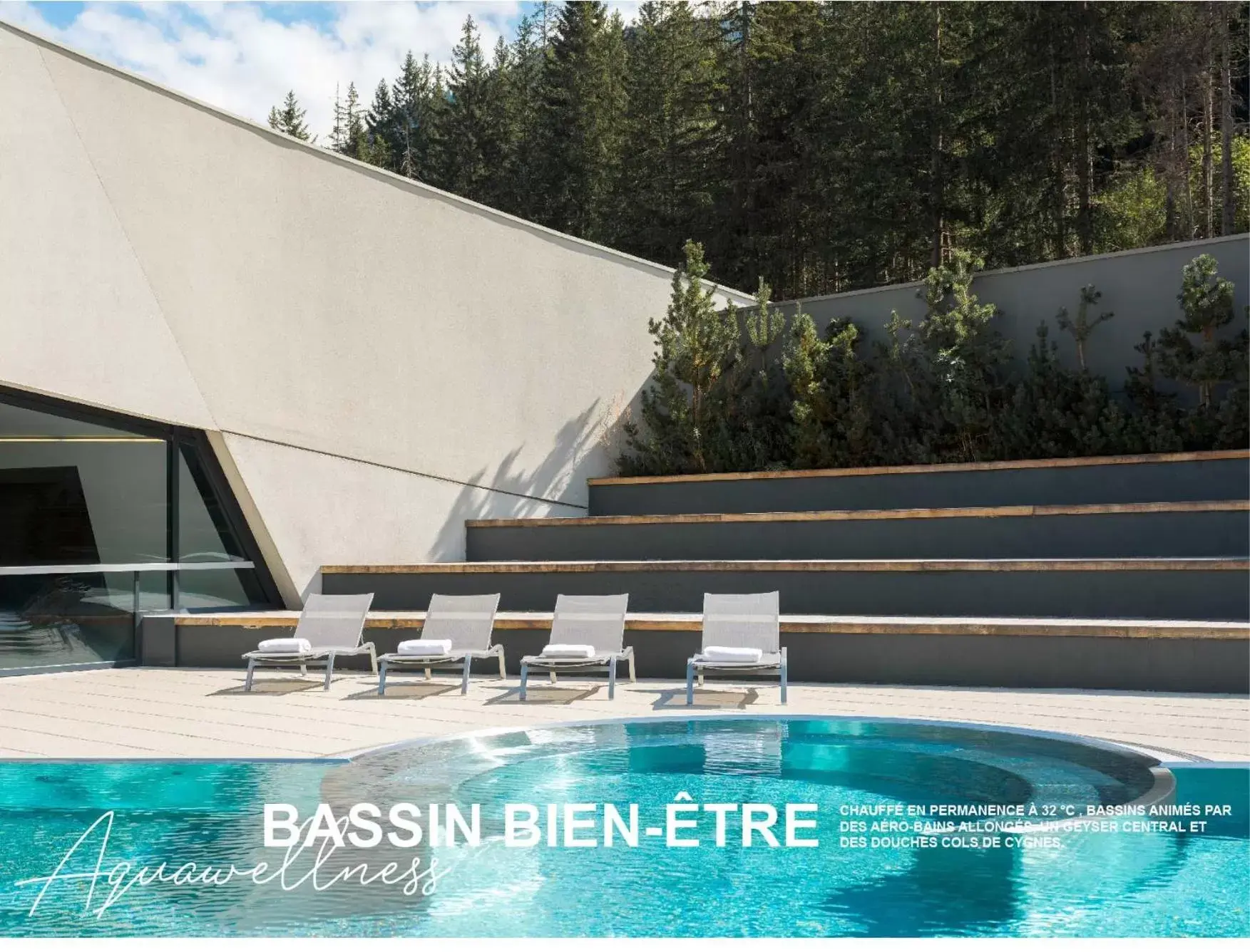 Summer, Swimming Pool in Ecrin Blanc Resort Courchevel