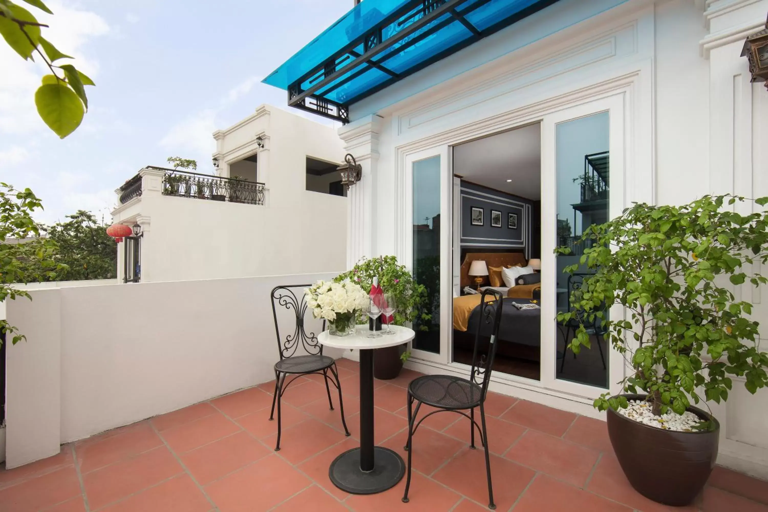 Balcony/Terrace in MayFlower Hotel- Central Old Quarter