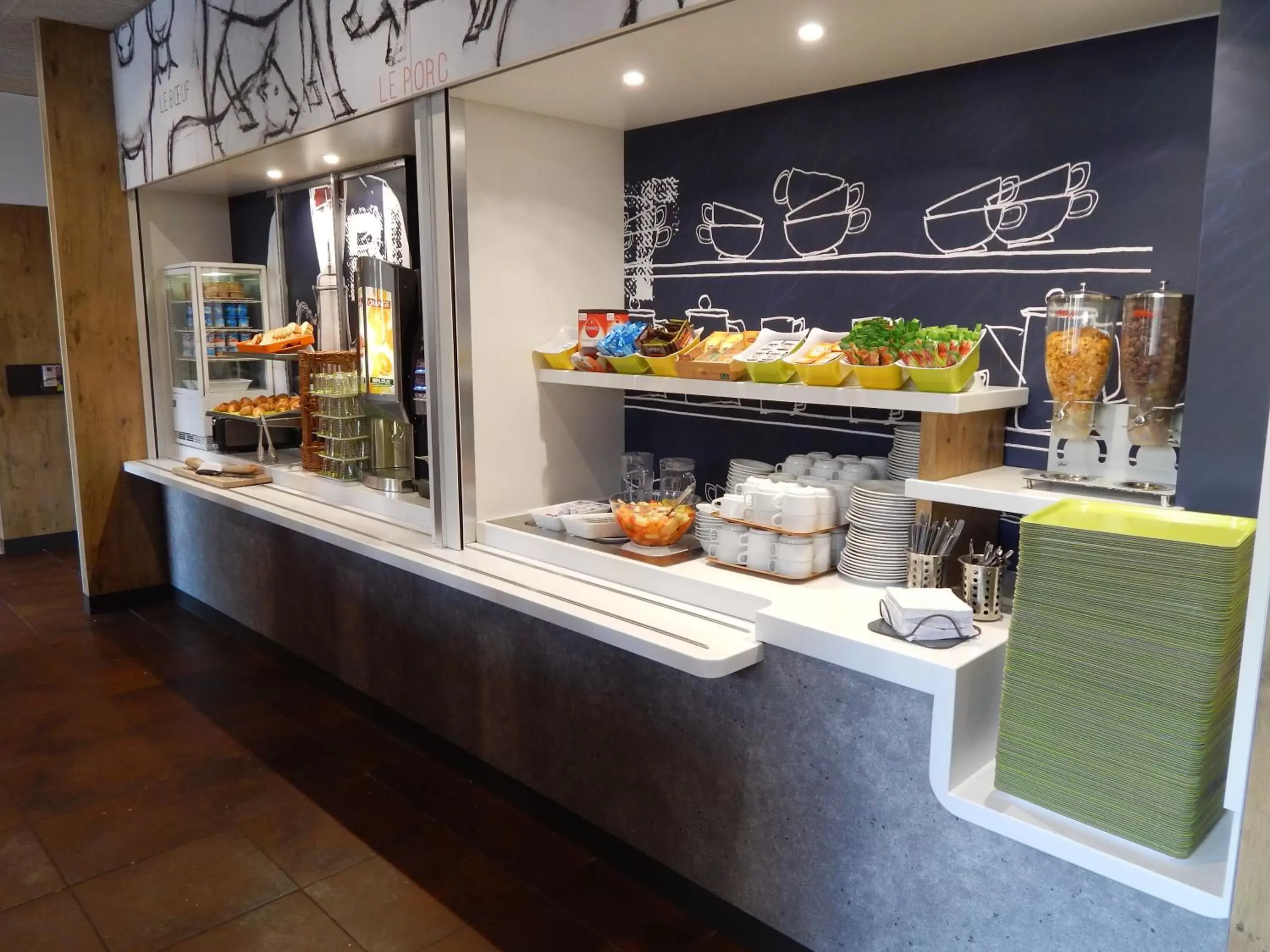 Buffet breakfast in ibis budget Limoges Centre Gare Buffet breakfast in ibis budget Limoges Centre Gare