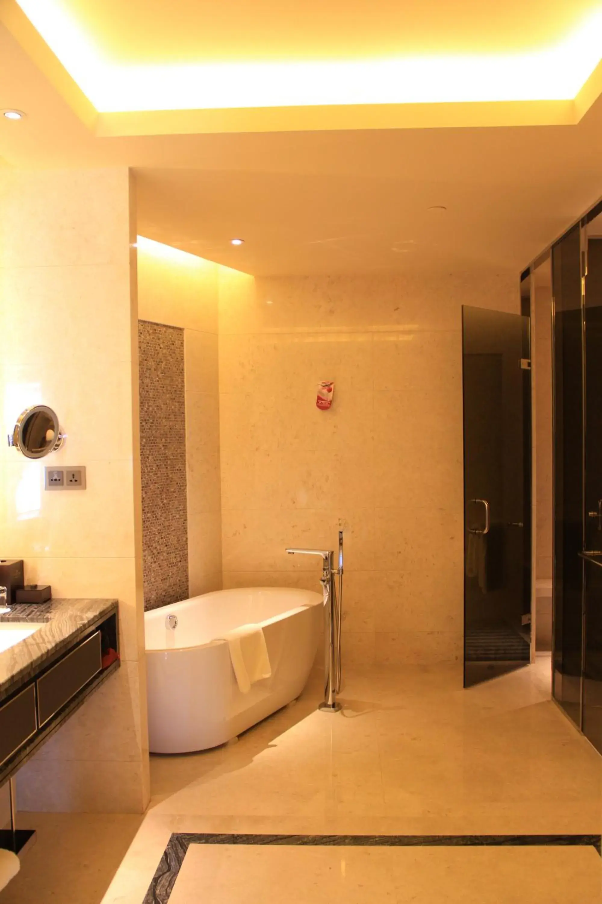 Bathroom in Crowne Plaza Tianjin Jinnan, an IHG Hotel