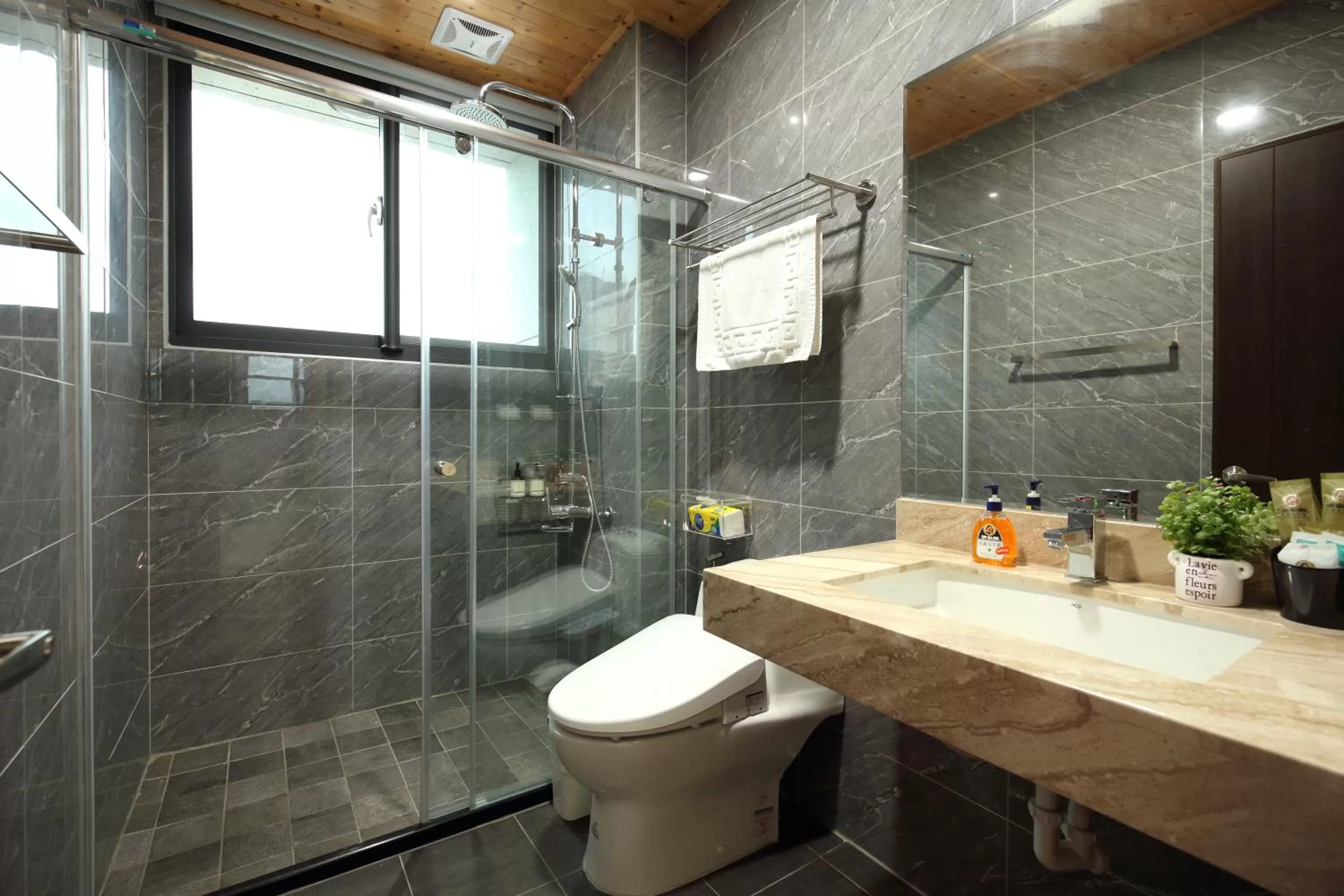 Shower in 52 travelers home (with elevator)