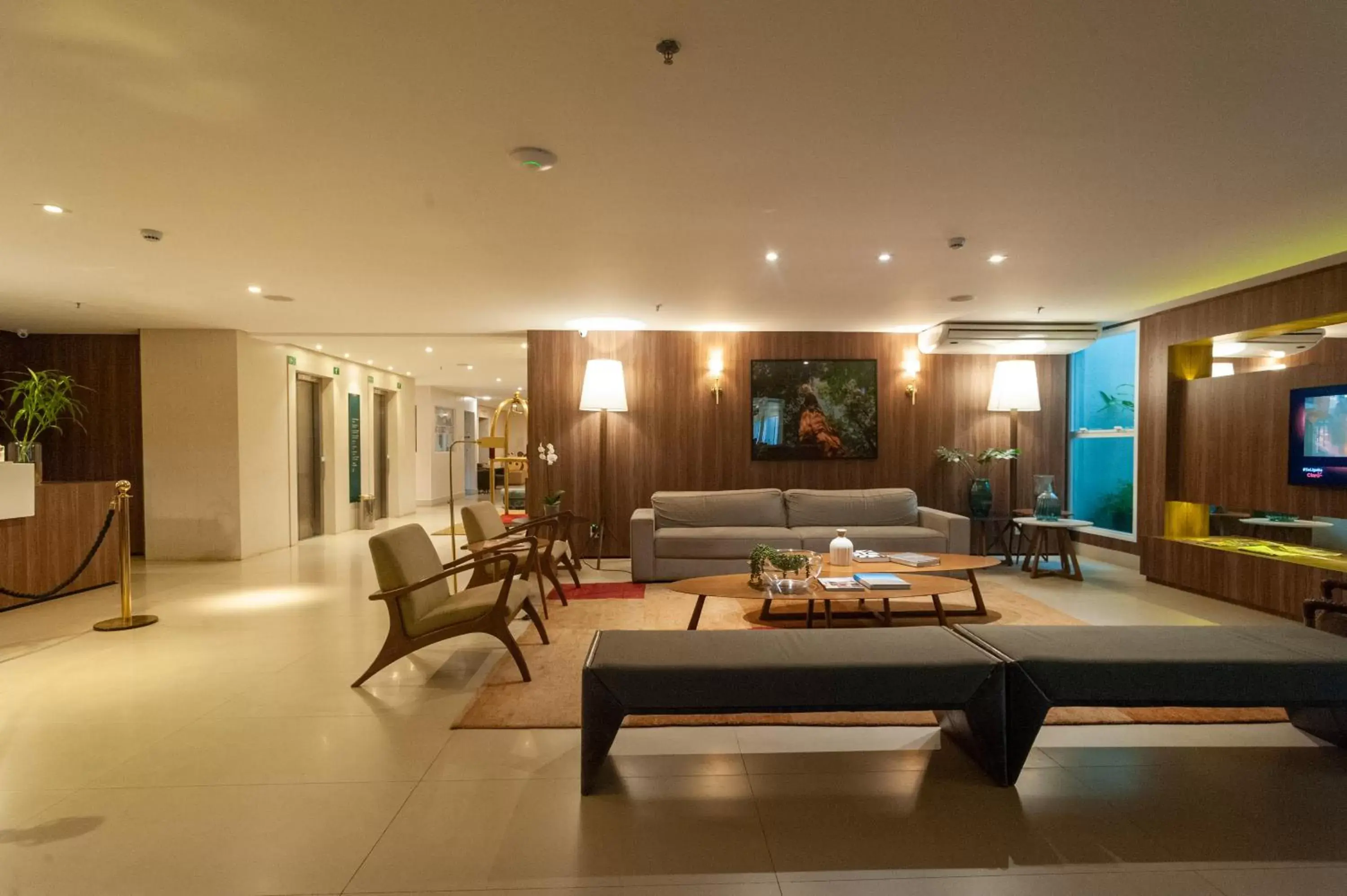 Living room, Lobby/Reception in Radisson Hotel Anápolis