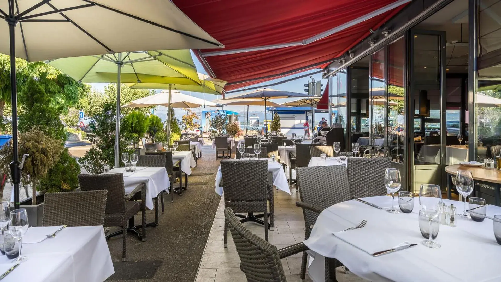 Patio, Restaurant/Places to Eat in Hotel Le Rive