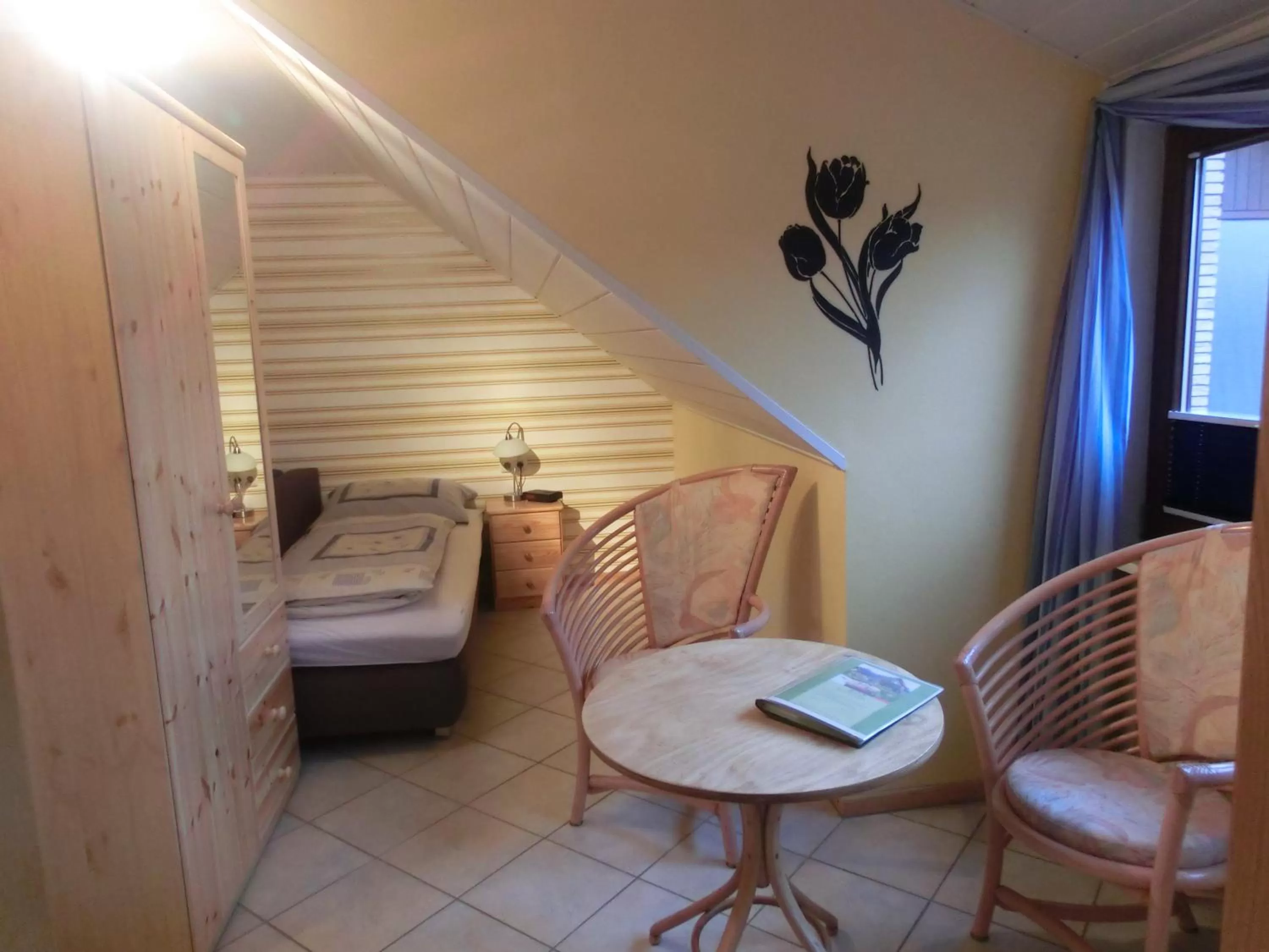 Seating area in Ullas Gästehaus