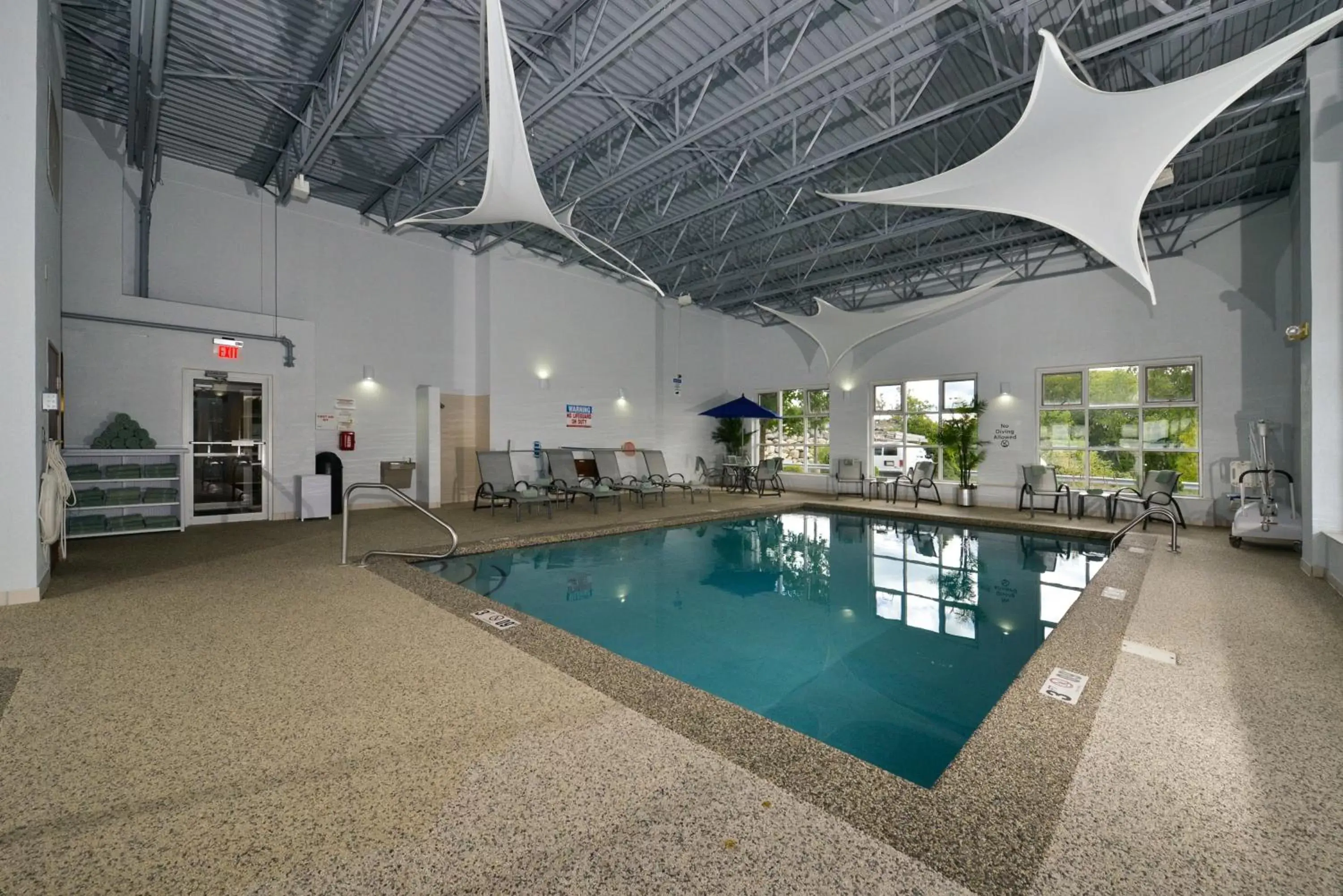 Swimming Pool in Holiday Inn Express Boston/Milford Hotel, an IHG Hotel