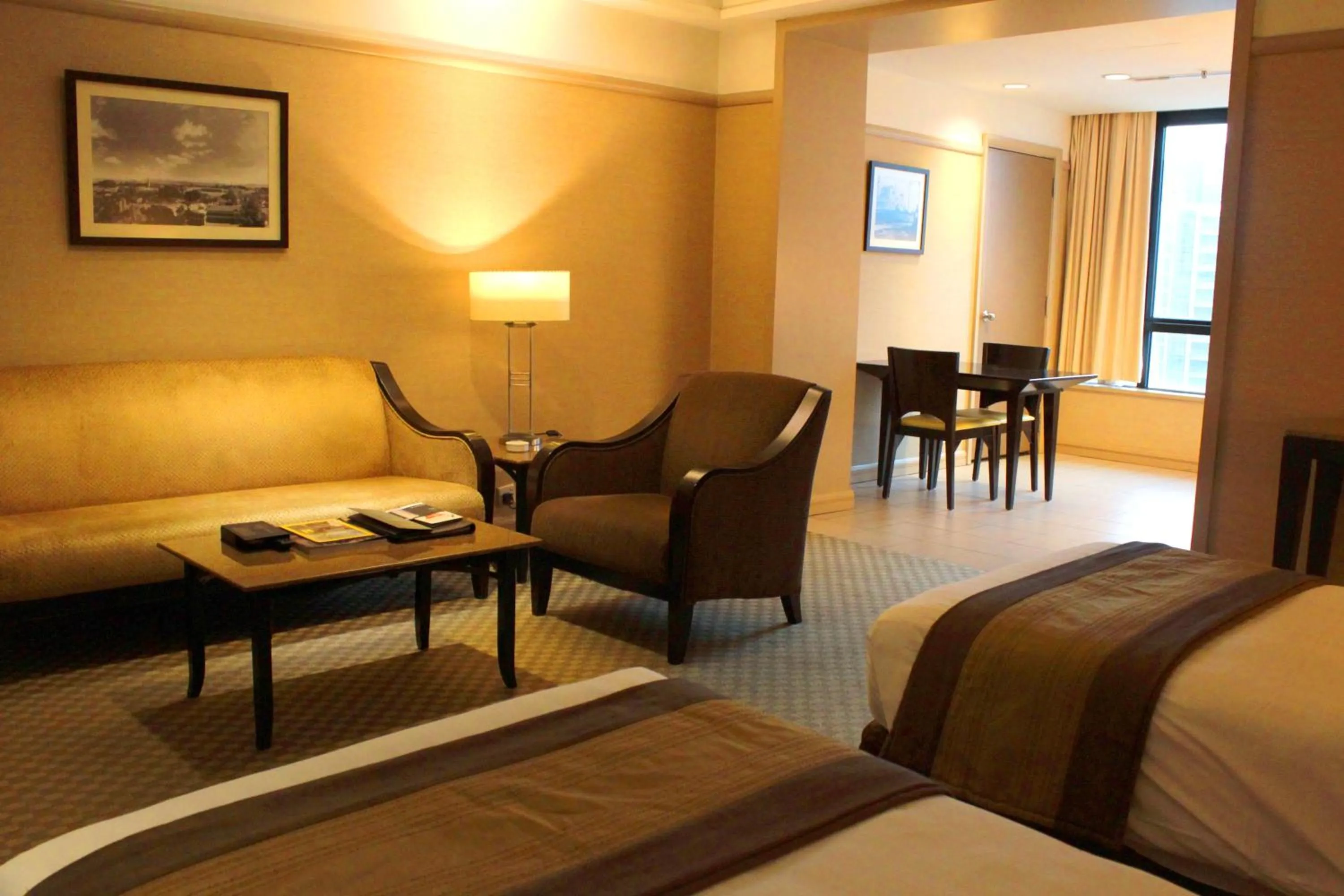 Living room in Pacific Regency Hotel Suites