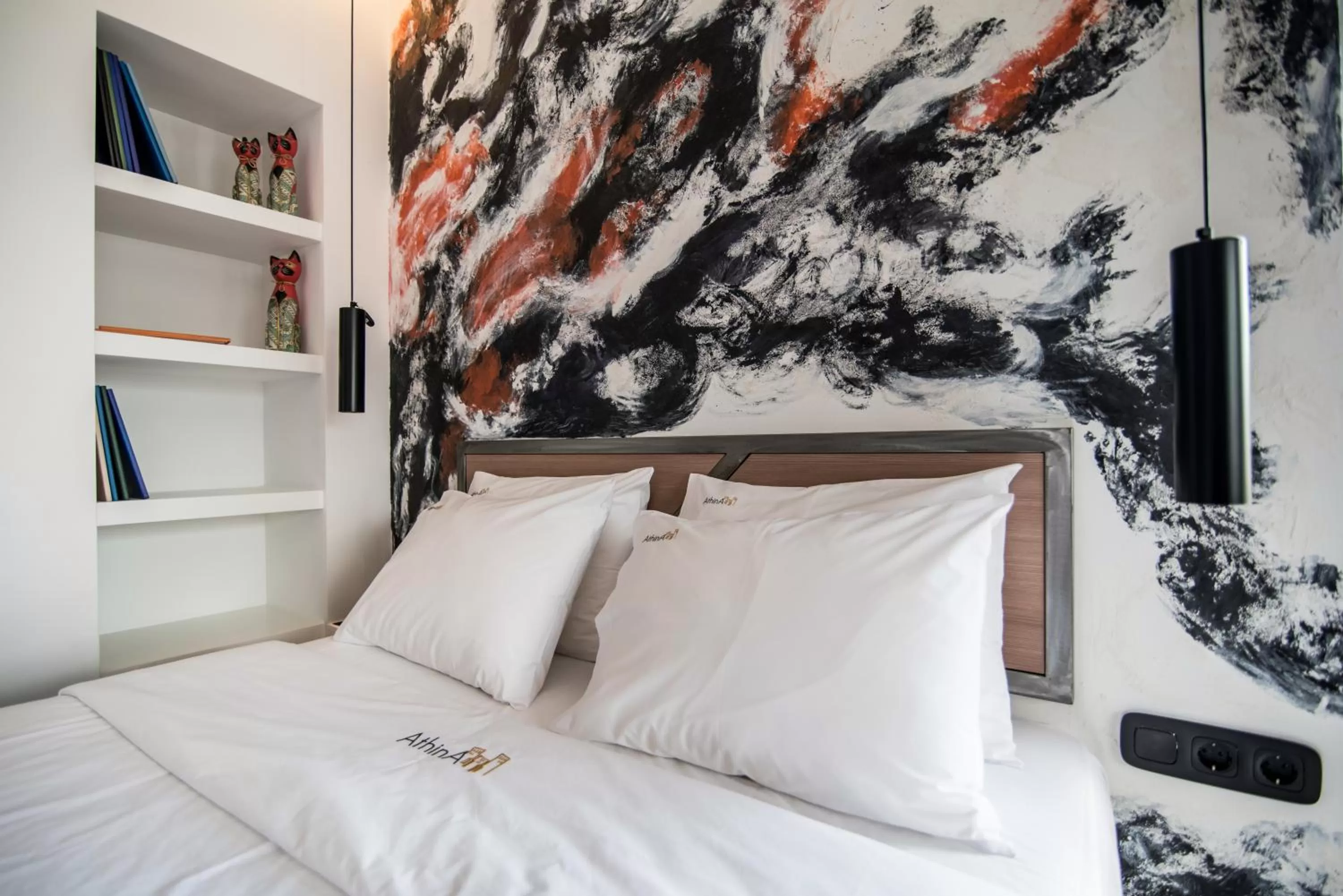 Bed in AthinA STREETAPARTMENTS