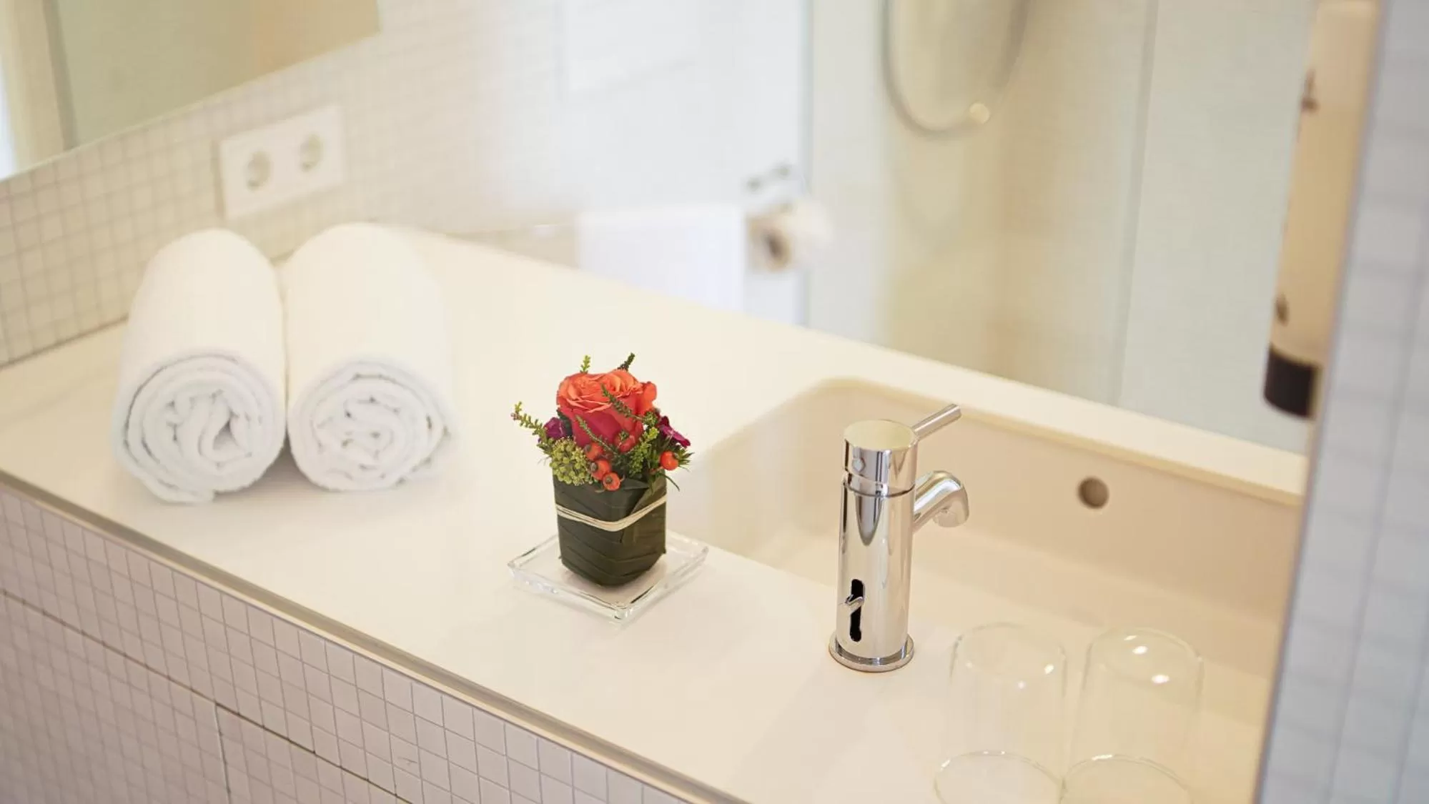 Bathroom in Hotel Bergamo