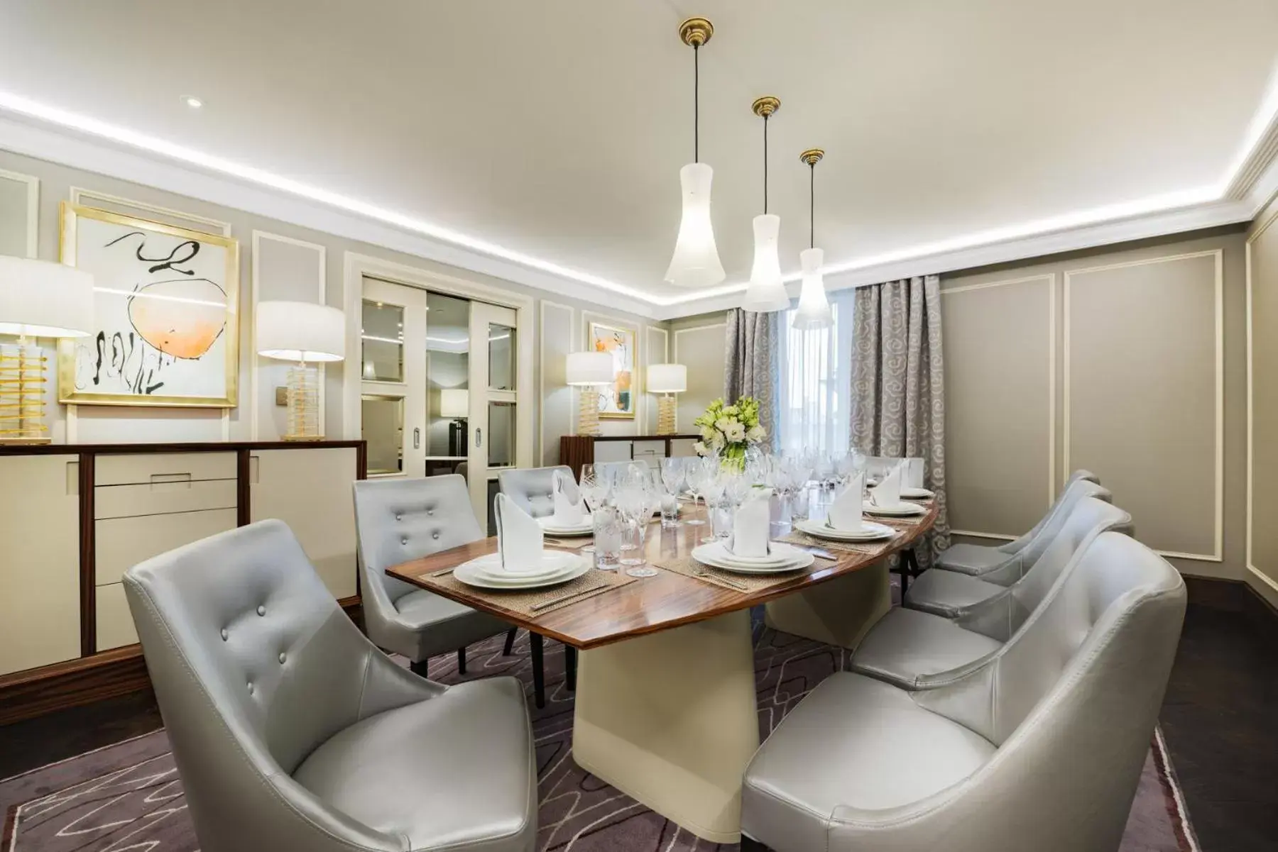 Dining area, Restaurant/Places to Eat in Grand Hotel Kempinski Riga