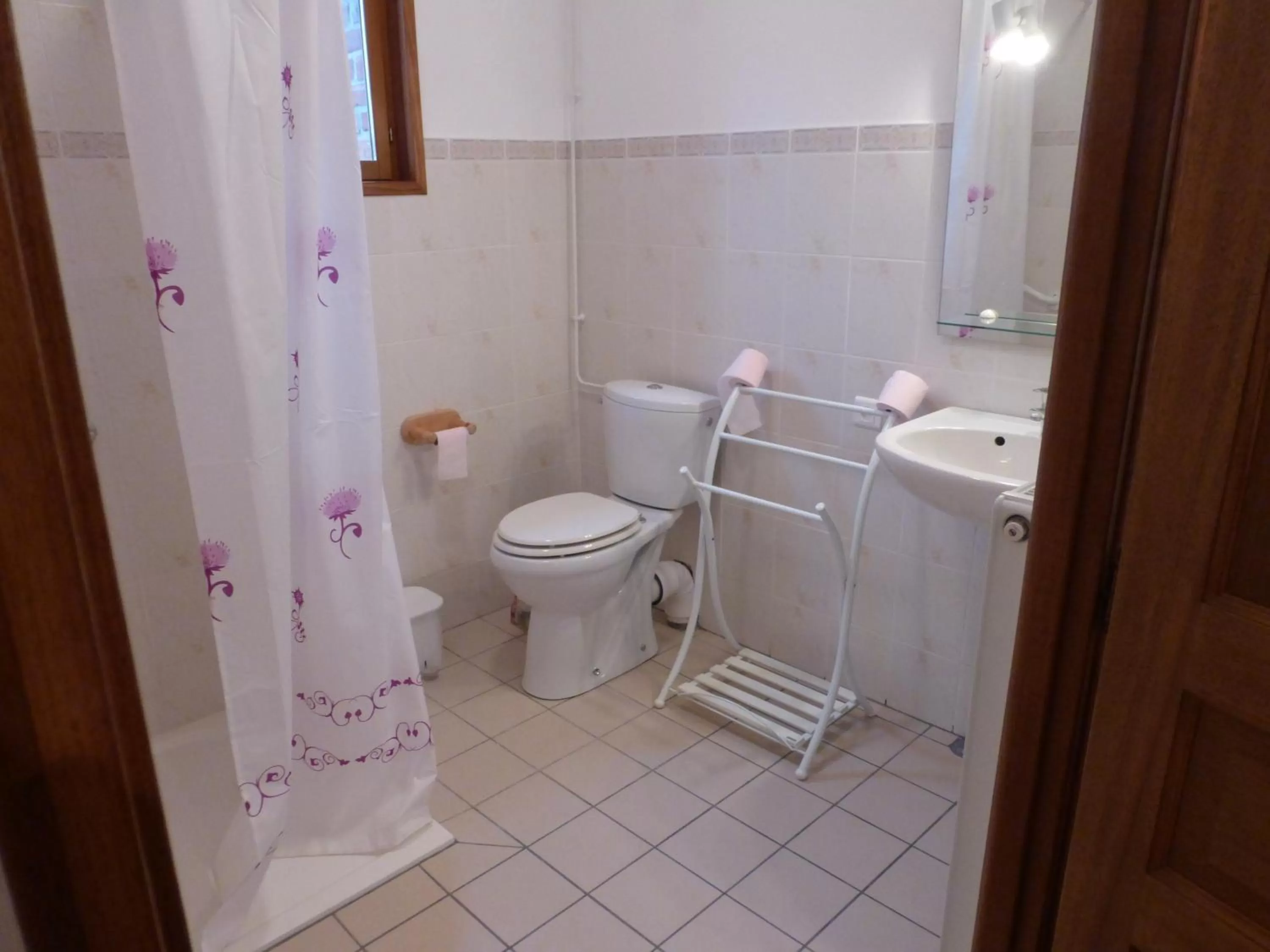 Shower in Hôtel Les Charmilles de Mormal