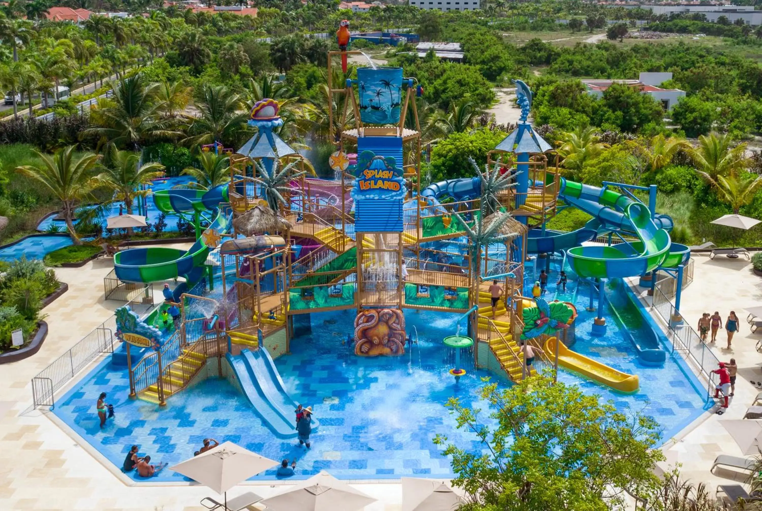 Aqua park, Water Park in Adults Only Club at Lopesan Costa Bávaro Resort