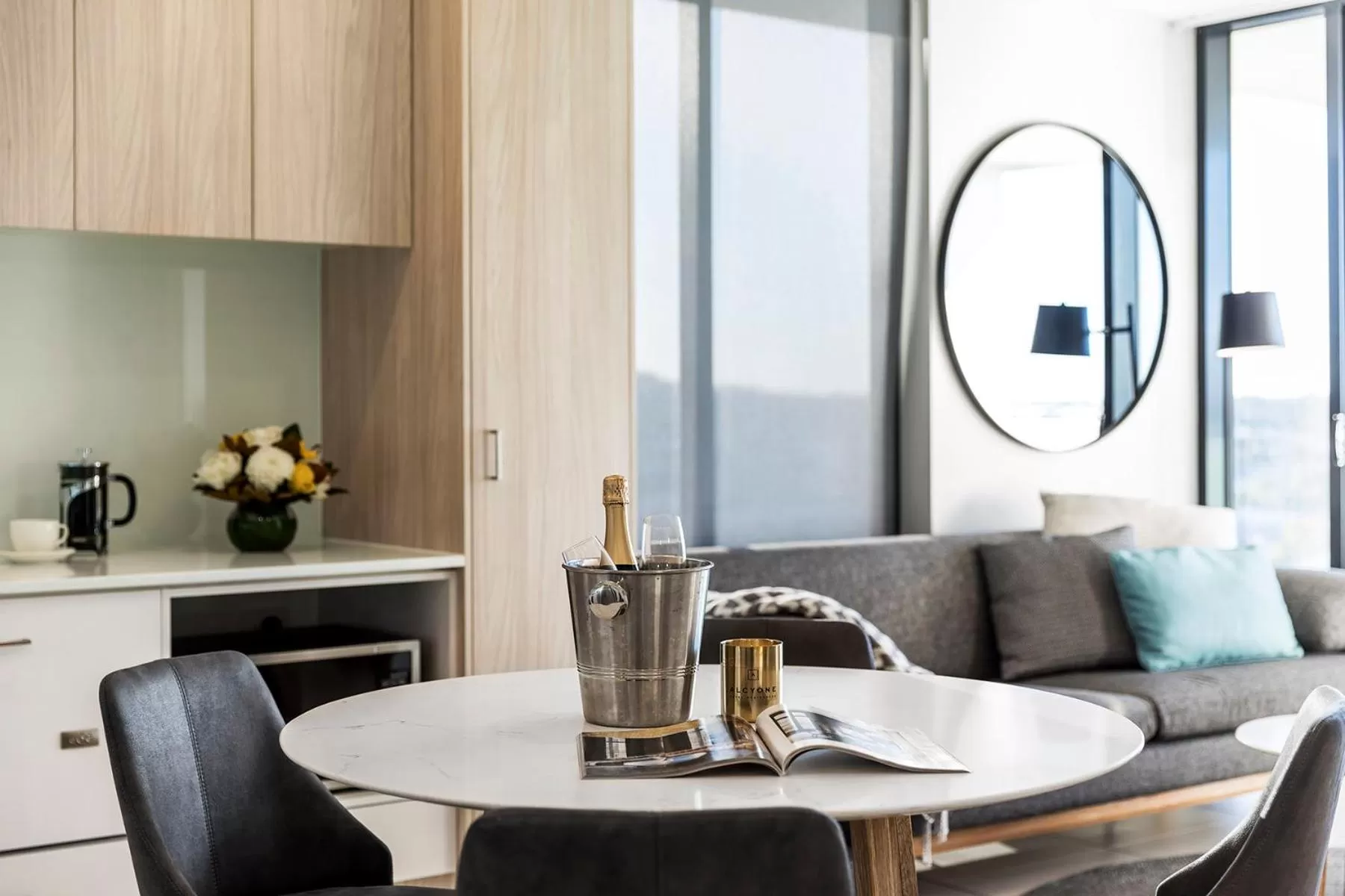 Living room in Alcyone Hotel Residences