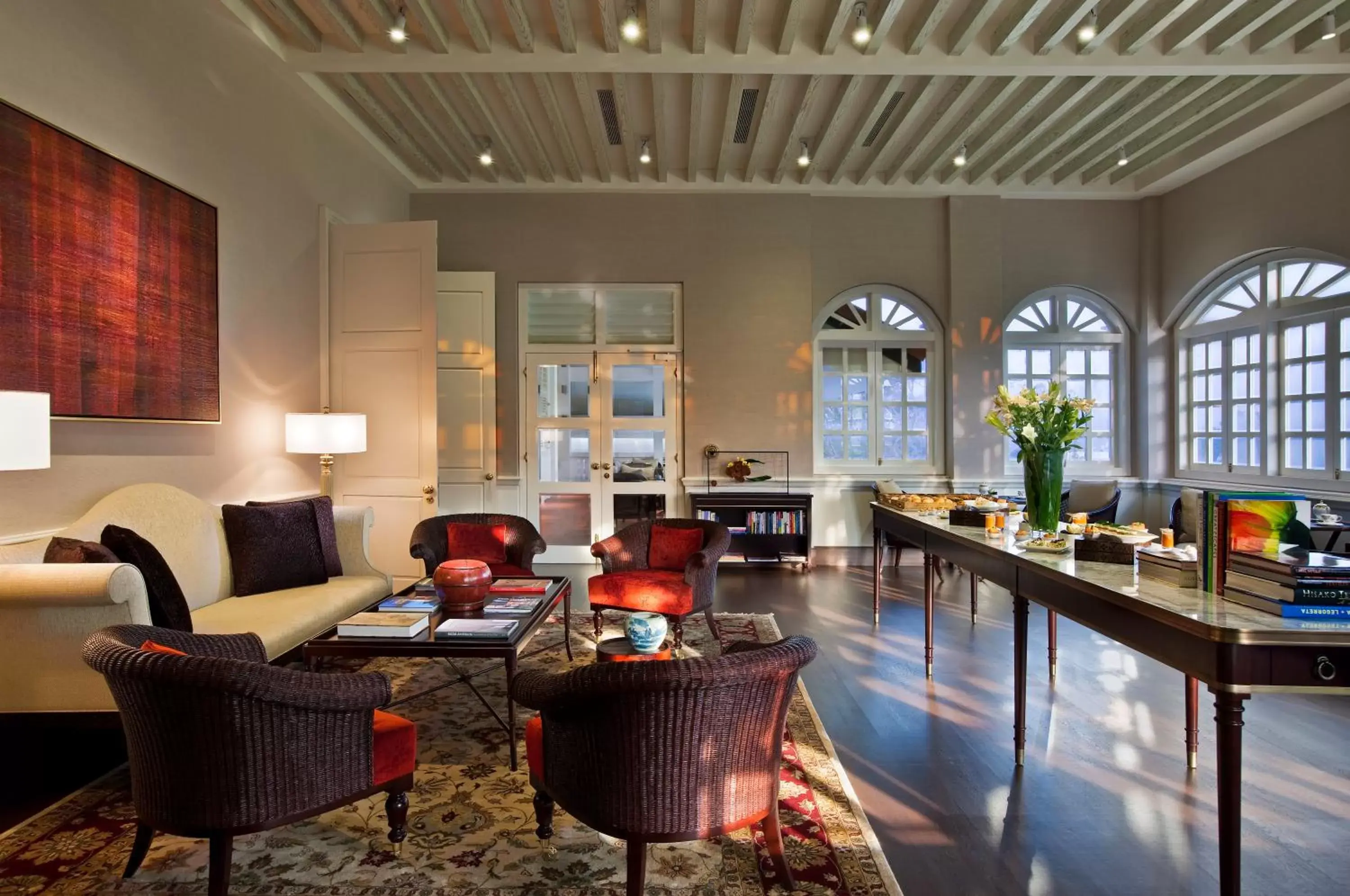 Living room in Capella Singapore Living room in Capella Singapore