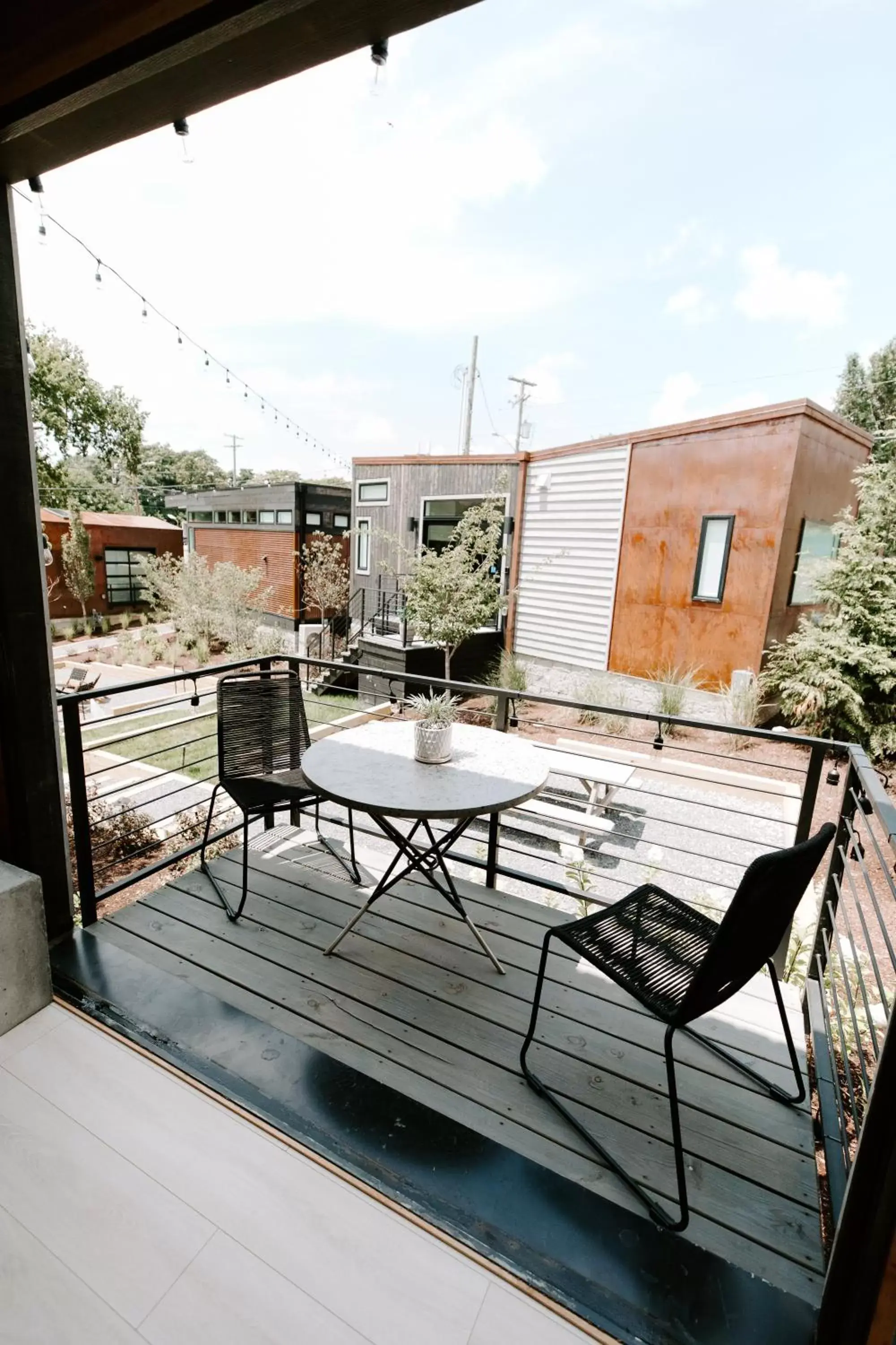 Balcony/Terrace in Ironwood Grove, Tiny House Hotel