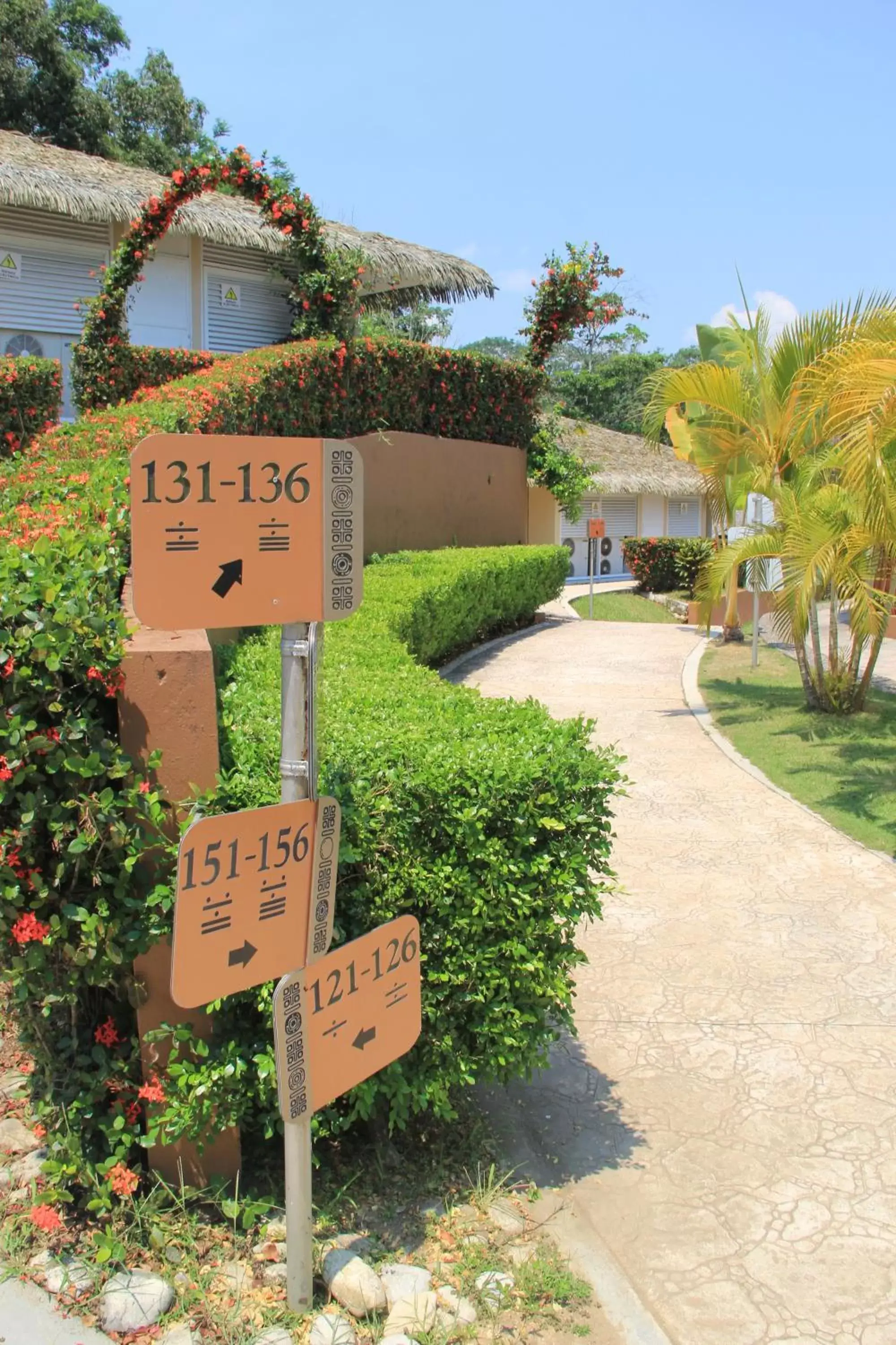 Garden view in Hotel Villa Mercedes Palenque