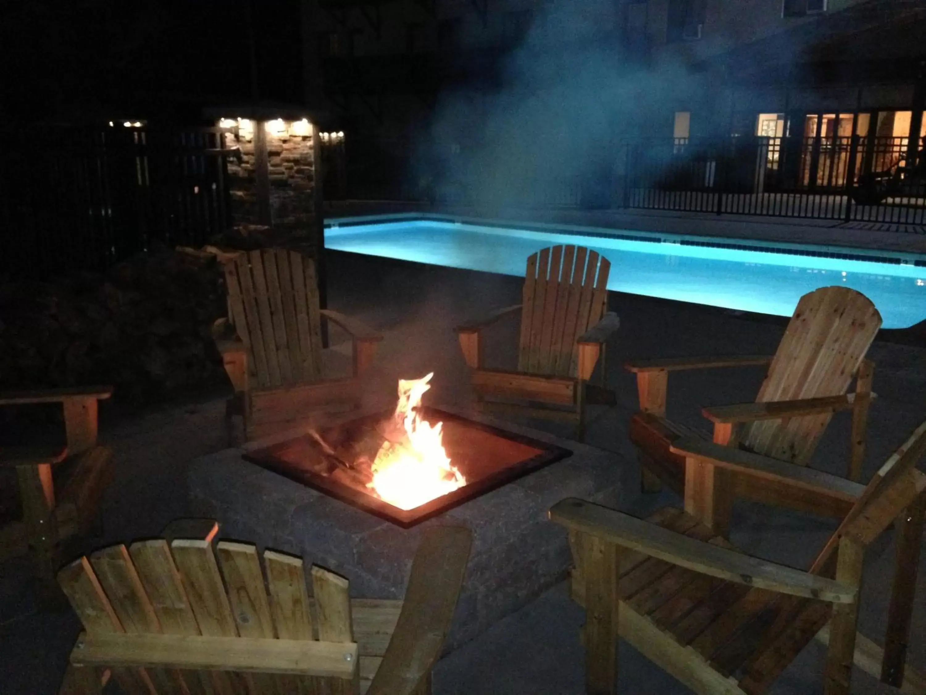 Balcony/Terrace, Swimming Pool in Caberfae Peaks Ski & Golf Resort