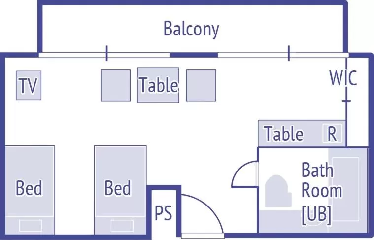 Floor plan in Hotel 21