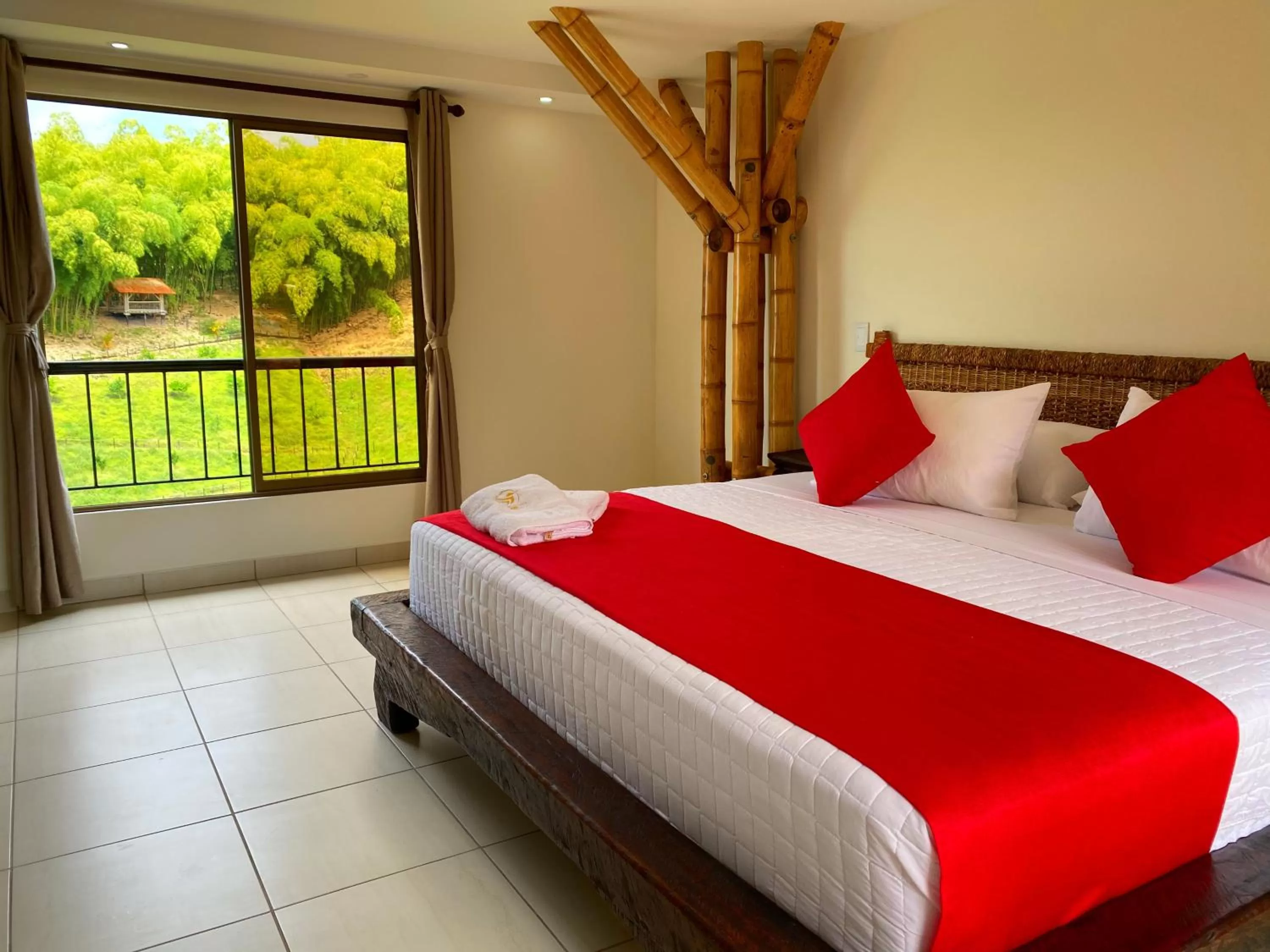 Bed in La Victoria Hotel Campestre