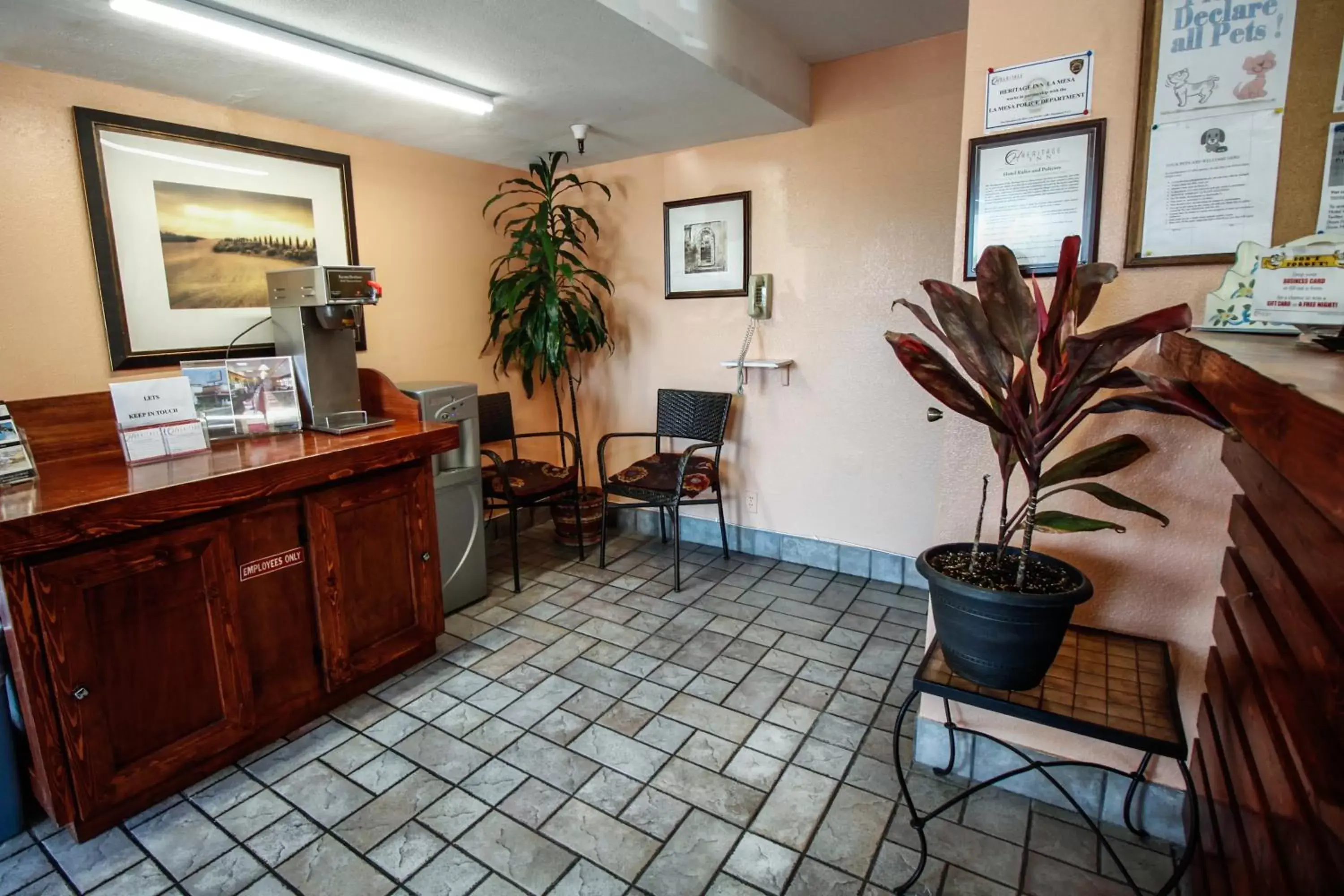 Lobby or reception in Heritage Inn La Mesa Lobby or reception in Heritage Inn La Mesa