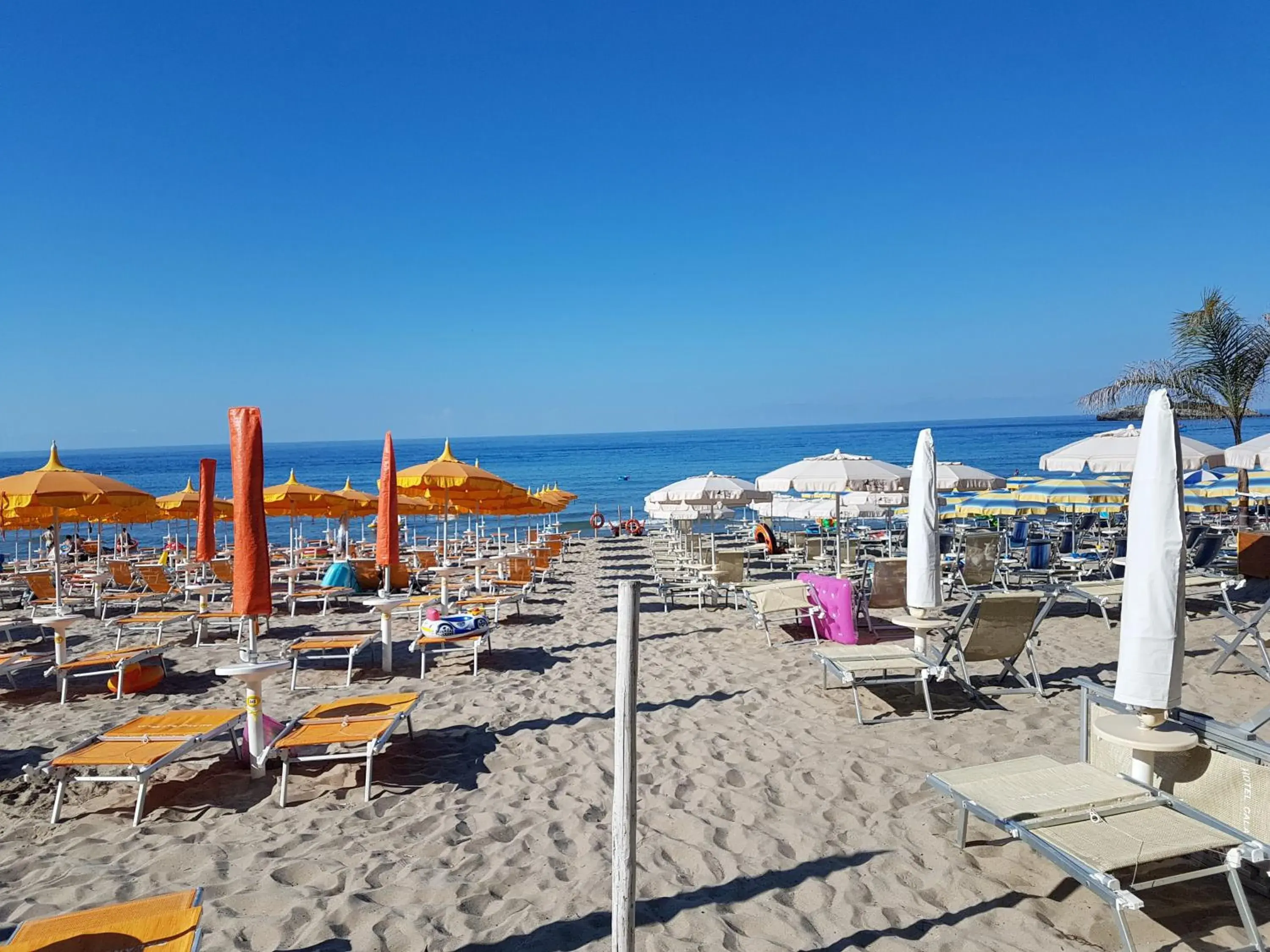 Beach in Hotel Calanca